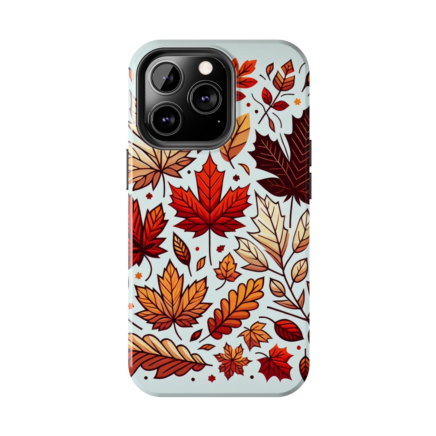 Autumn Leaves Tough Phone Case - Leaves Pattern - for iPhone