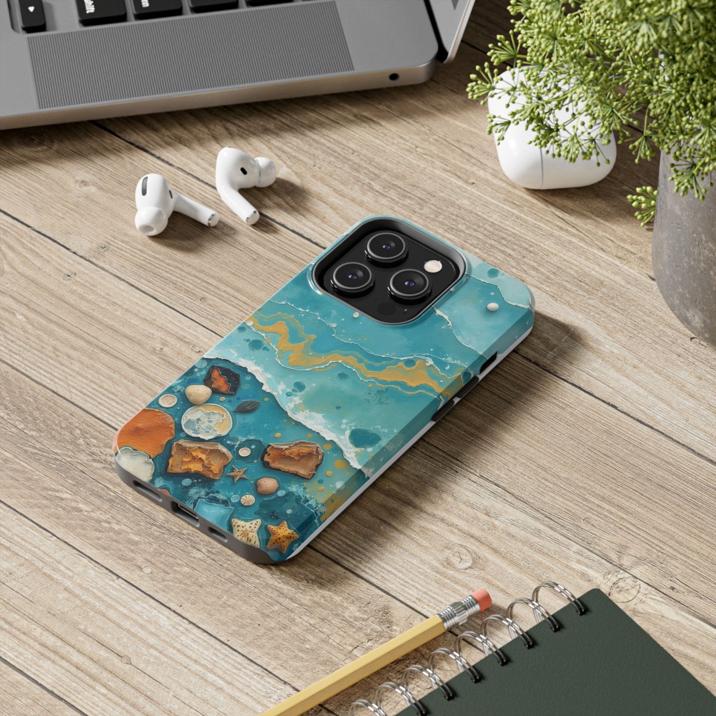 Ocean-Inspired Tough Phone Cases - Coastal Beach Vibe, Easy Accessory for Beach Lovers