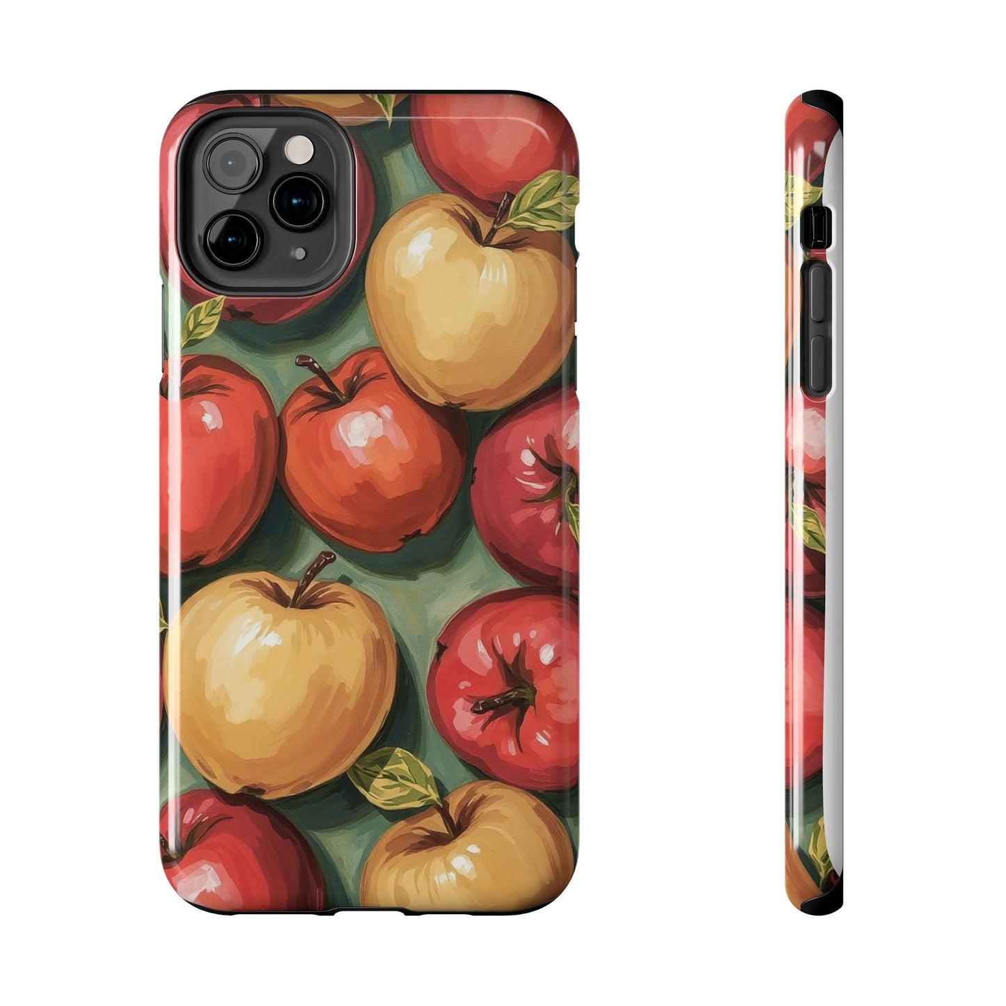 Colorful Painted Apples Art Tough Phone Case - Durable & Stylish Protection - for iPhone