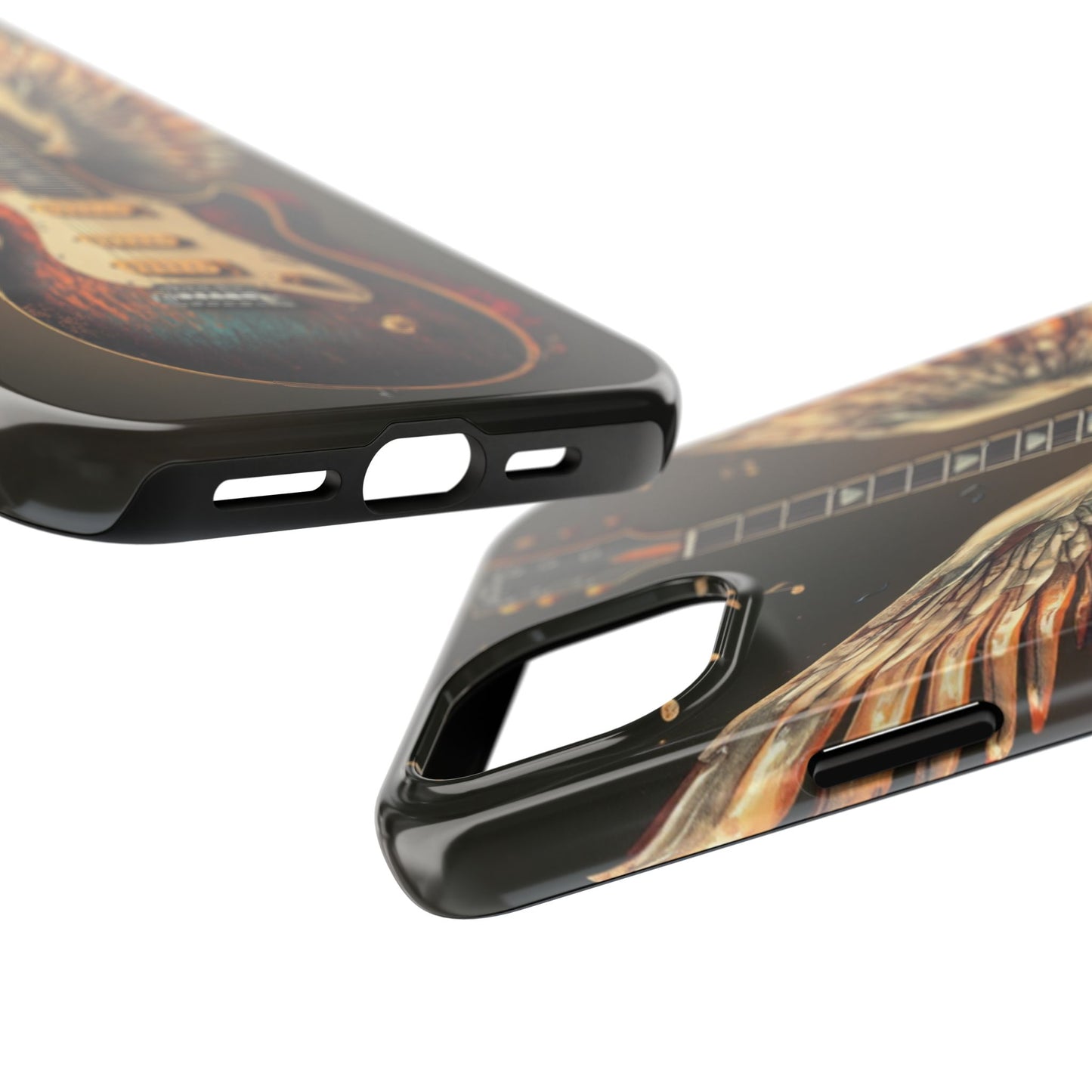 Inspirational Guitar Wing Phone Case - Tough Protection for Music Lovers