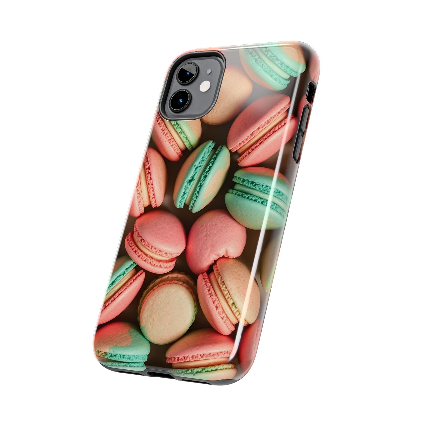 Colorful Tasty Macarons Tough Phone Case - Durable Protection with Sweet Aesthetic - for iPhone