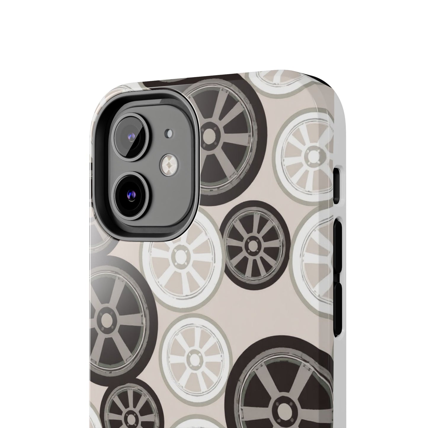Racing Wheel Design Tough Phone Case – Durable Protection for Automotive Enthusiasts