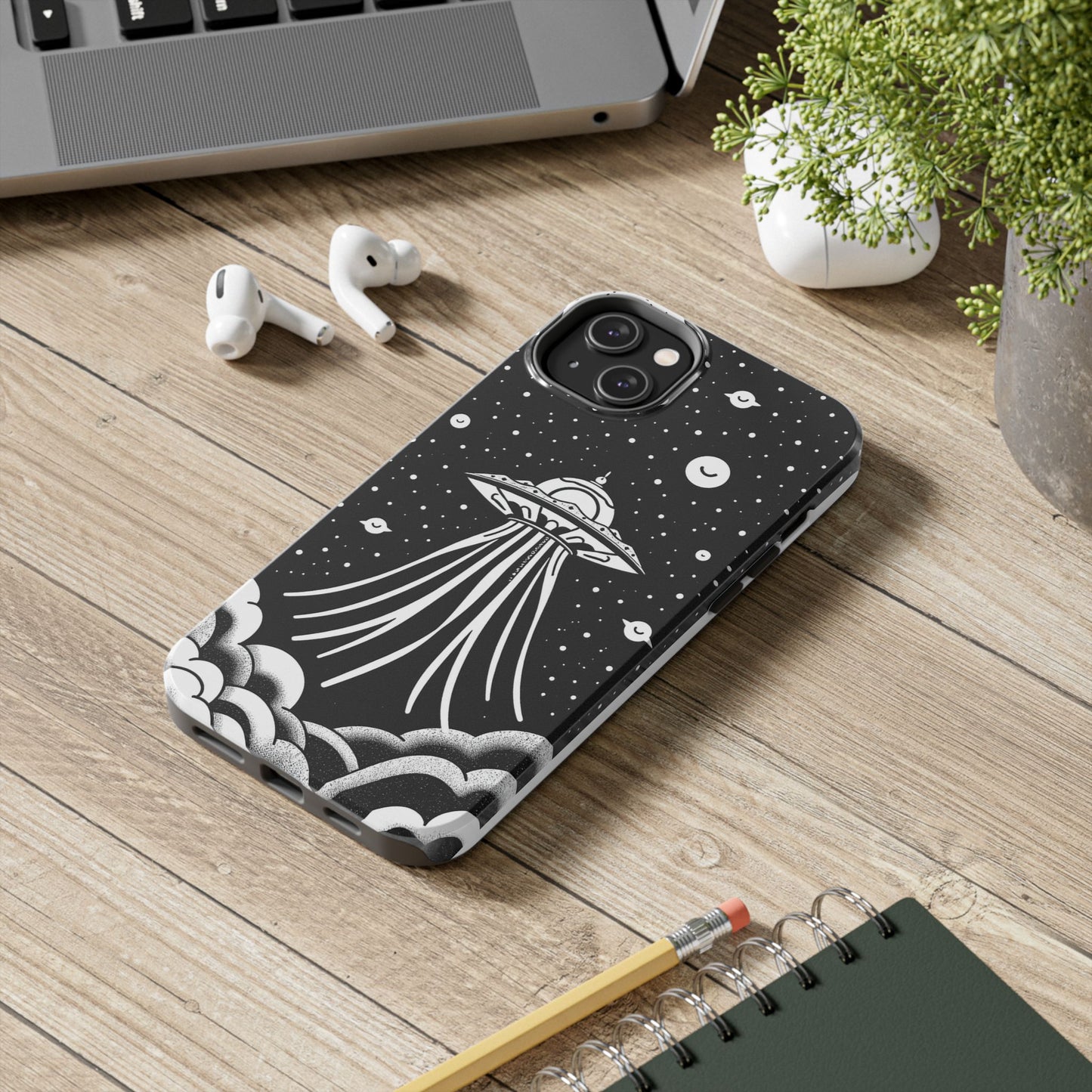 Galaxy UFO Tough Phone Case - Durable Protection with Unique Space Design