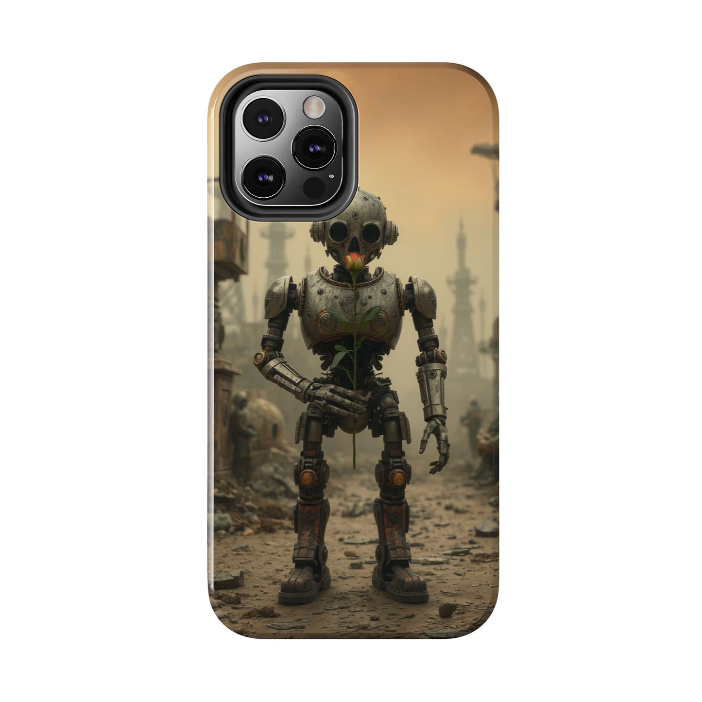 Robotic Sentinel Tough Phone Case - Durable Protector for Sci-Fi Lovers