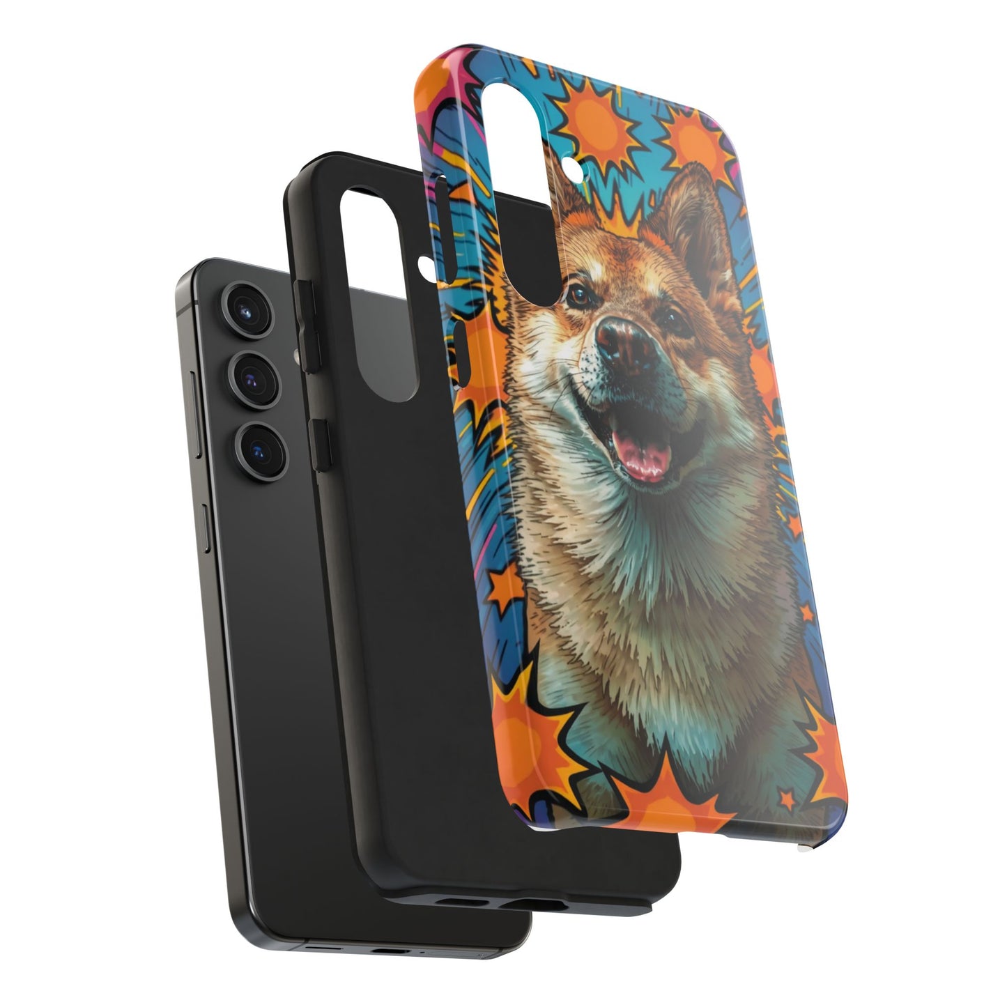 Vibrant Corgi Tough Phone Case - Fun Design for Pet Lovers
