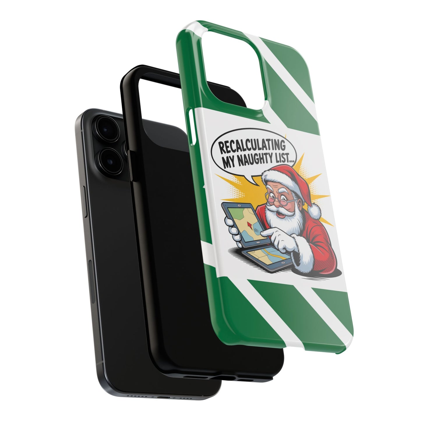 Santa Naughty List Phone Case - Tough & Fun Holiday Protection