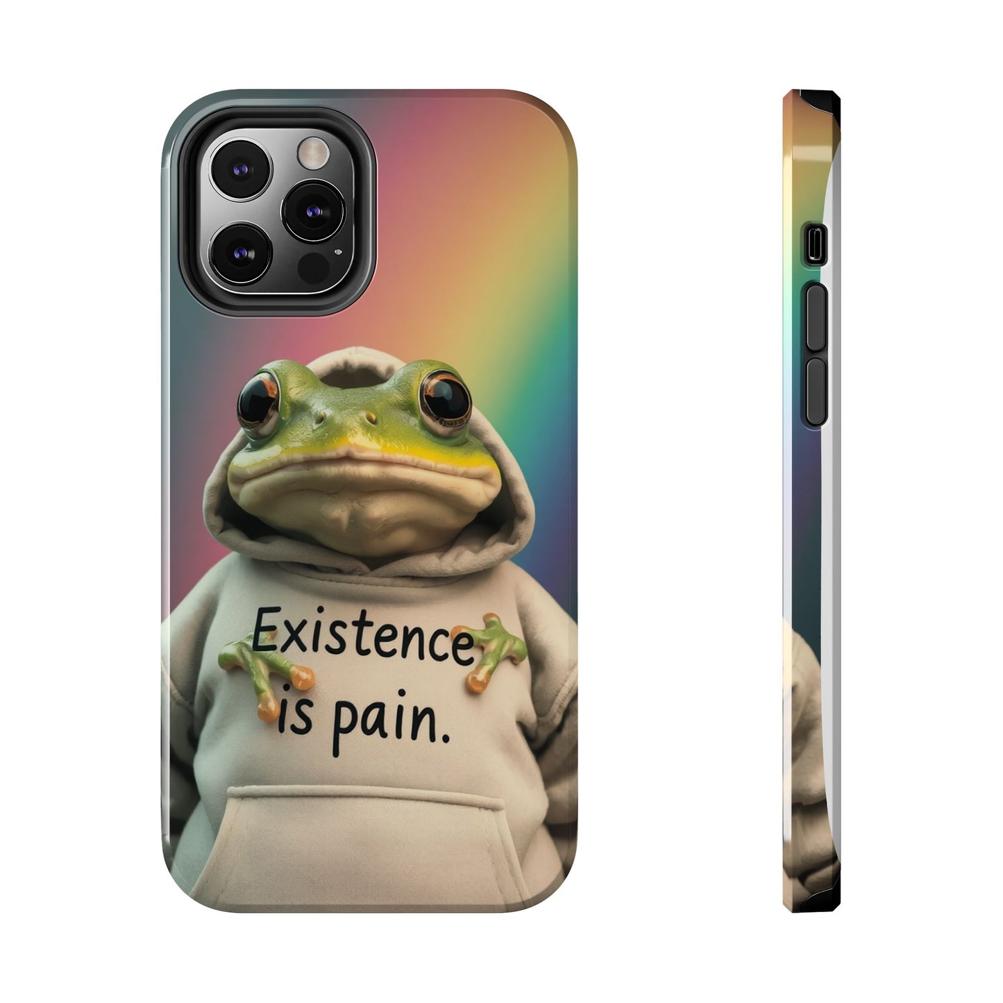 Existence is Pain Frog Phone Case - Tough & Stylish