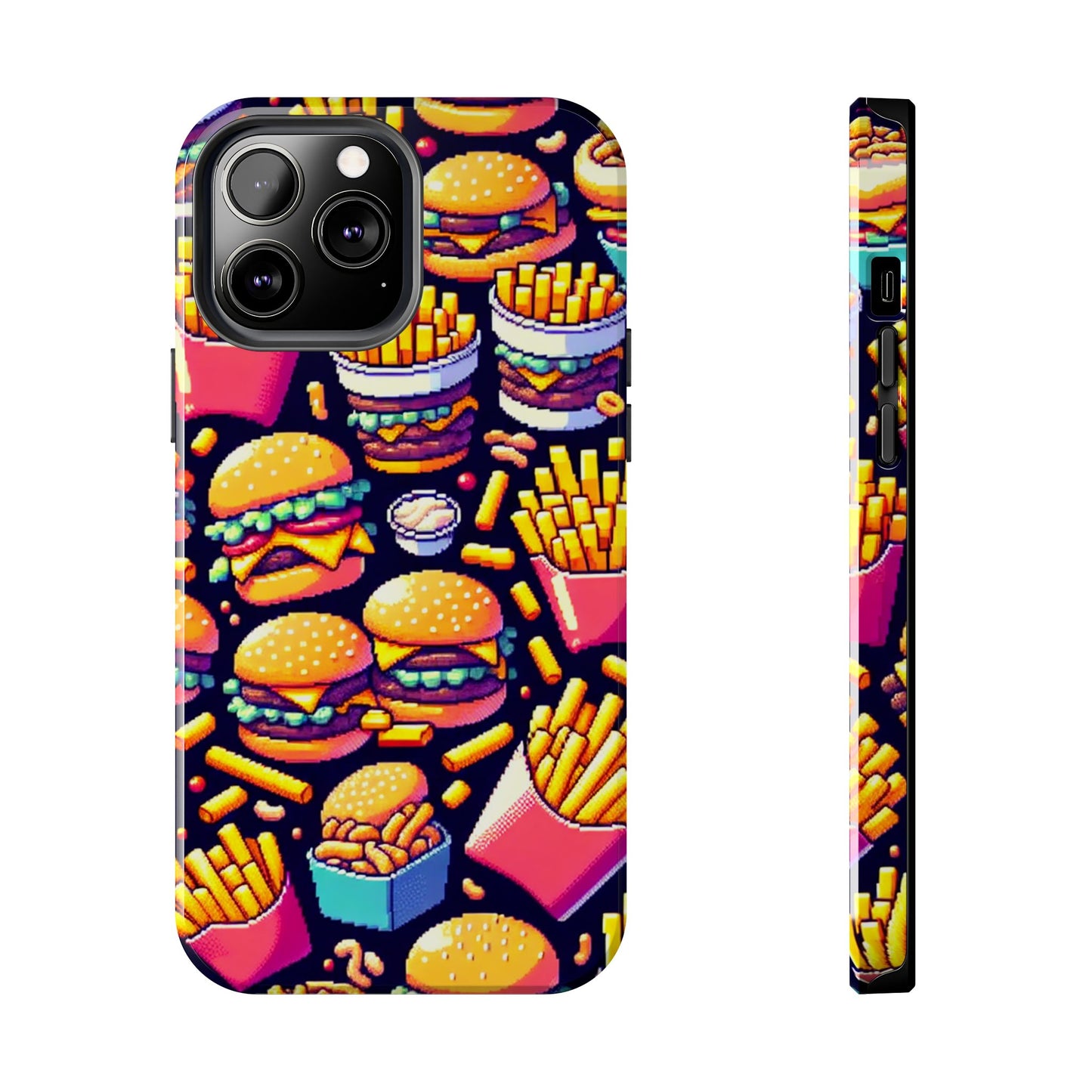 Retro Fast Food Phone Case - Tough and Durable - for iPhone