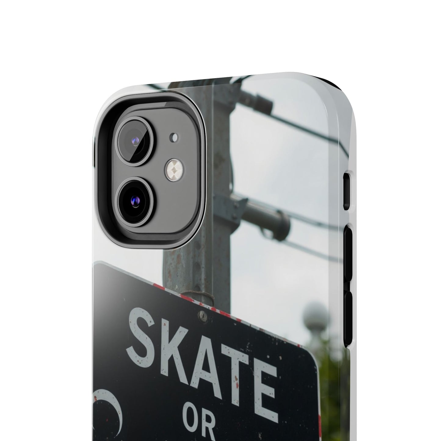 Black Sign Skate or Die Design - Tough Phone Case for iPhone