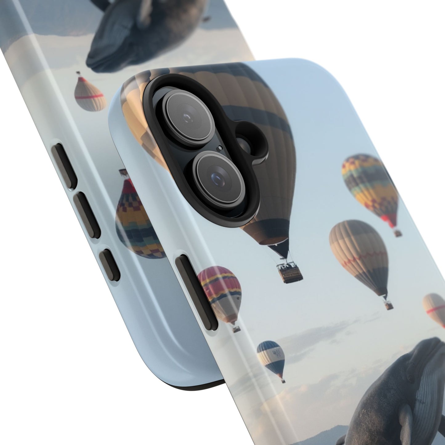 Whale Hot Air Balloon Tough Phone Case - Adventure & Nature Lovers