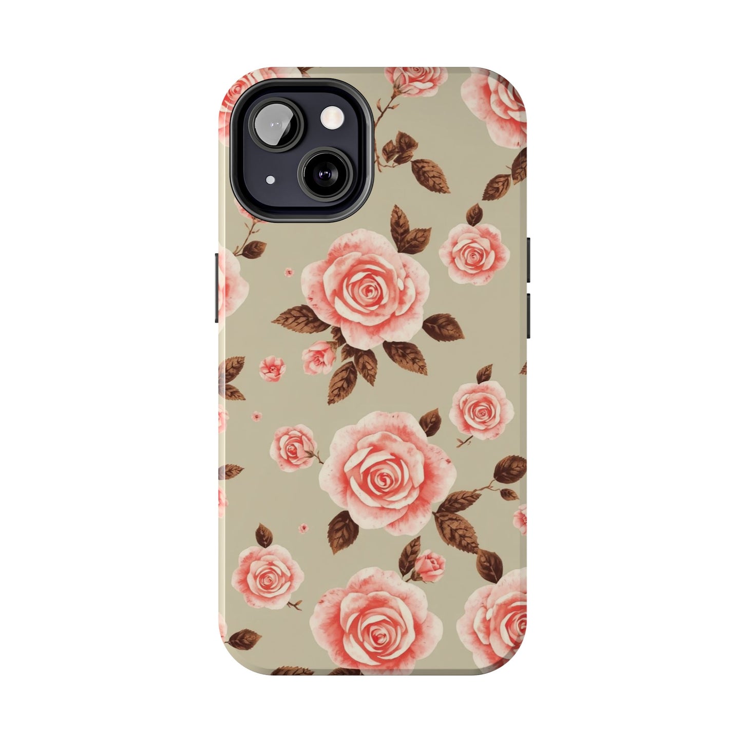 Elegant Floral Tough Phone Case for Stylish Protection - for iPhone
