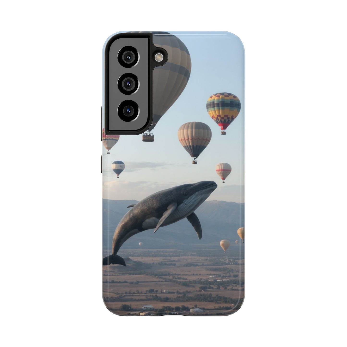 Whale Hot Air Balloon Tough Phone Case - Adventure & Nature Lovers