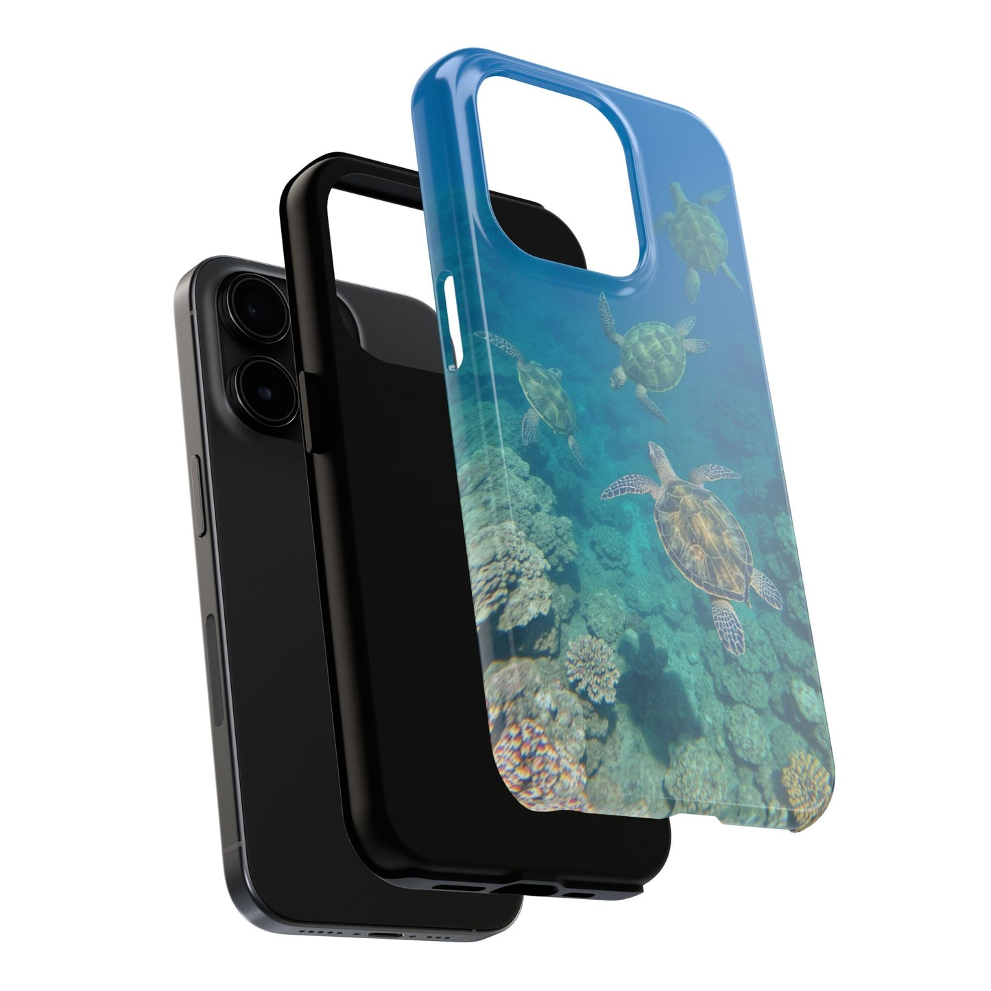 Ocean Turtle Tough Phone Cases - Durable Protection with Marine Art