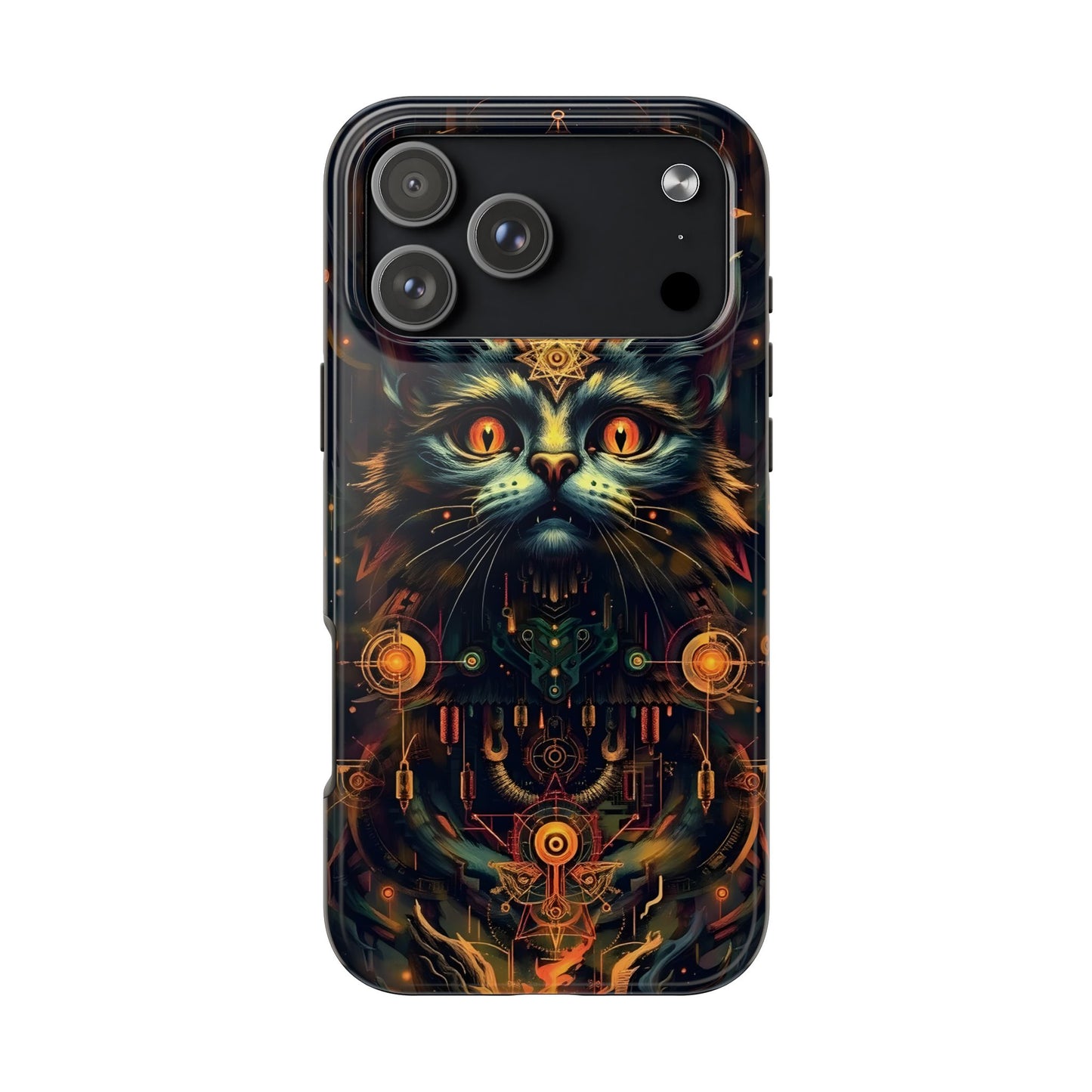 Mystical Cat Queen Tough Phone Case – Unique Protection for Cat Lovers - for iPhone