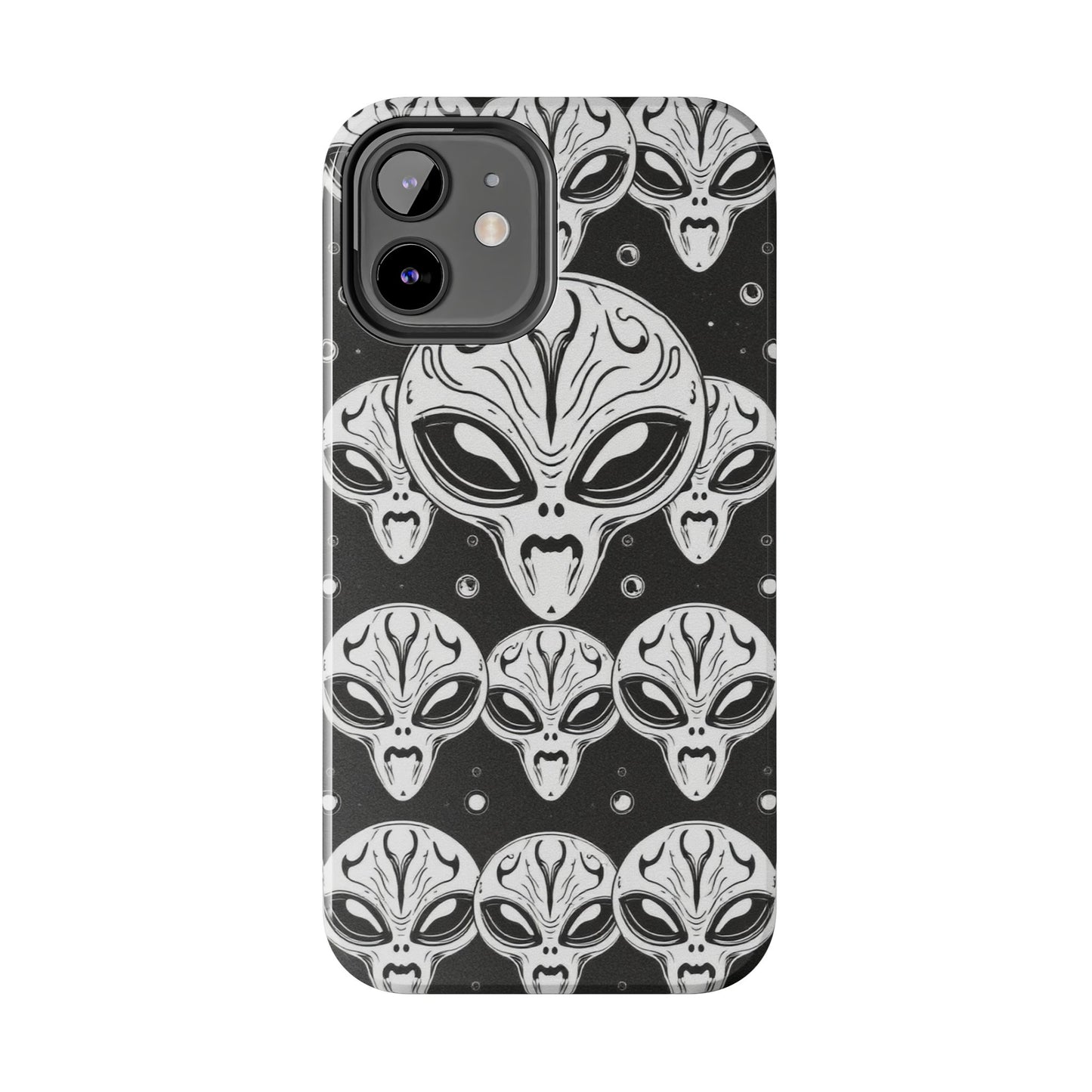 Alien Pattern Tough Phone Case - Durable Protection with Out-of-This-World Design