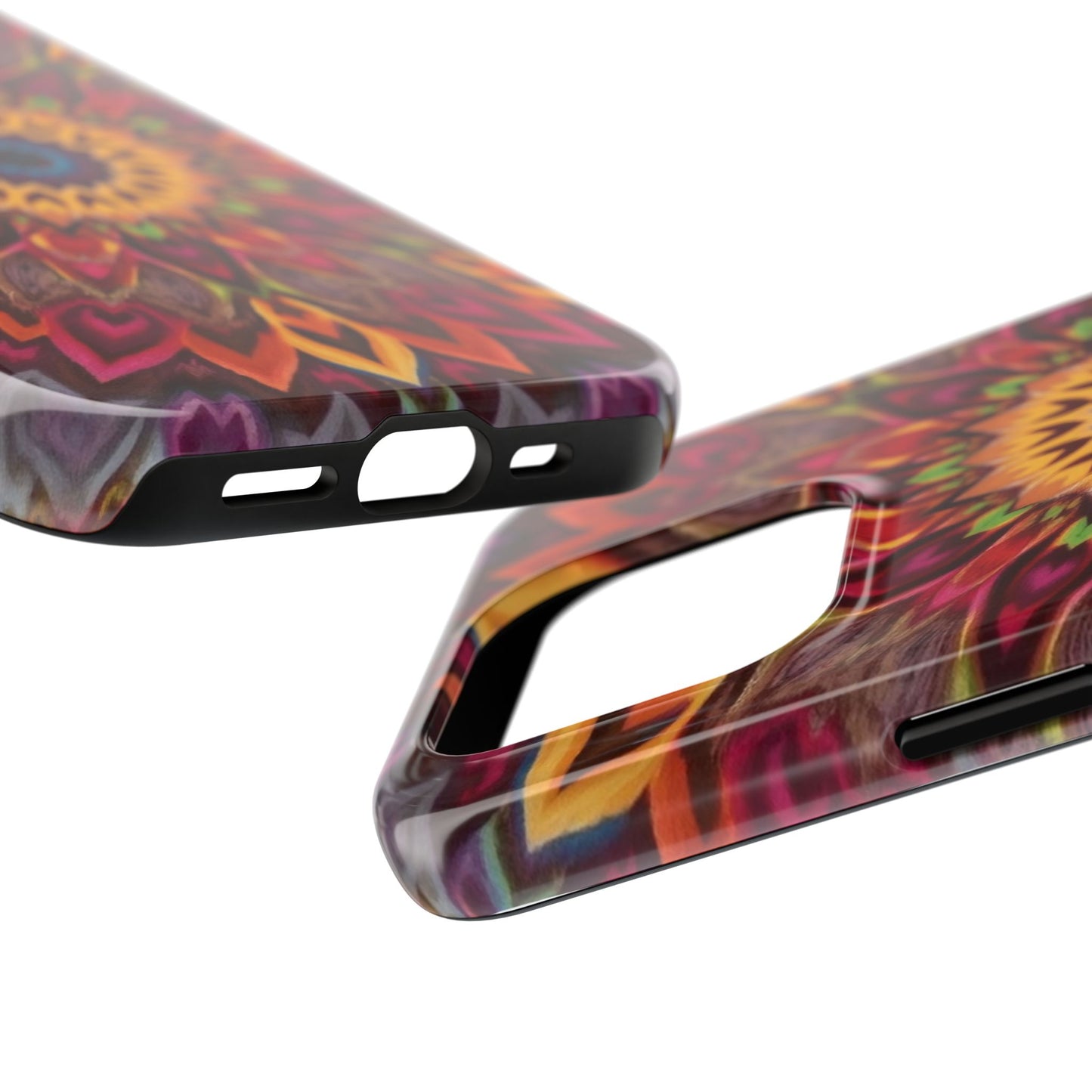 Vibrant Floral Mandala Tough Phone Case | Stylish and Durable Protection - for iPhone