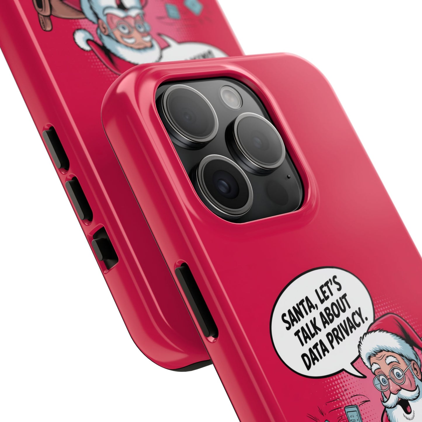Santa Data Privacy Design Tough iPhone Case for Christmas