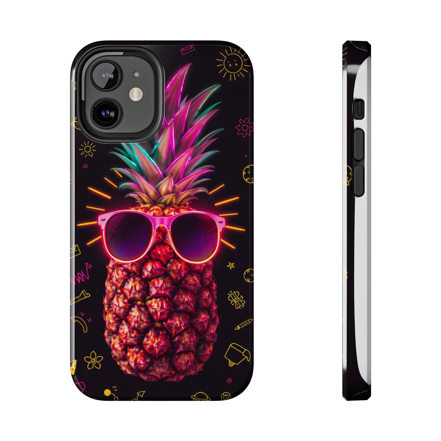 Tough Pineapple Phone Case - Cool, Vibrant Design Perfect for Summer Vibes