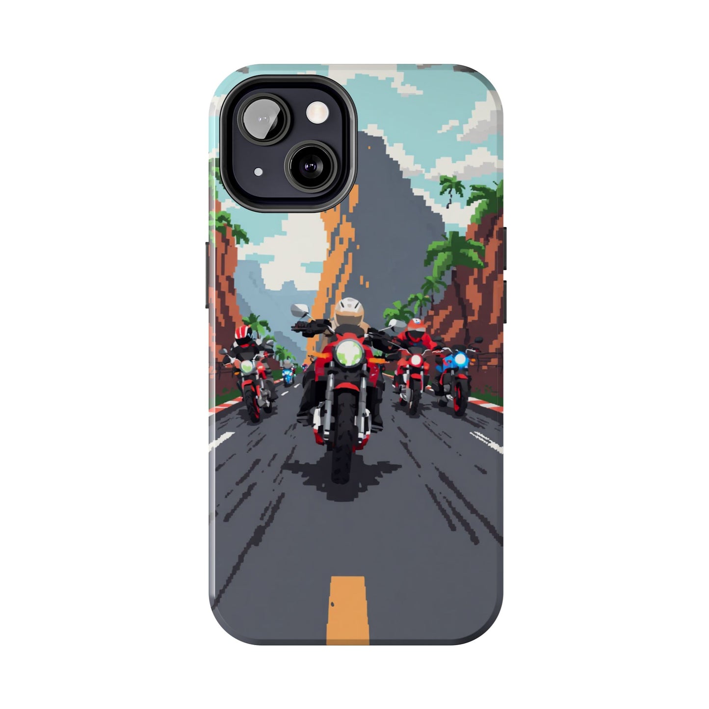 Retro Biker Tough Phone Case - Perfect for Motorcycle Lovers