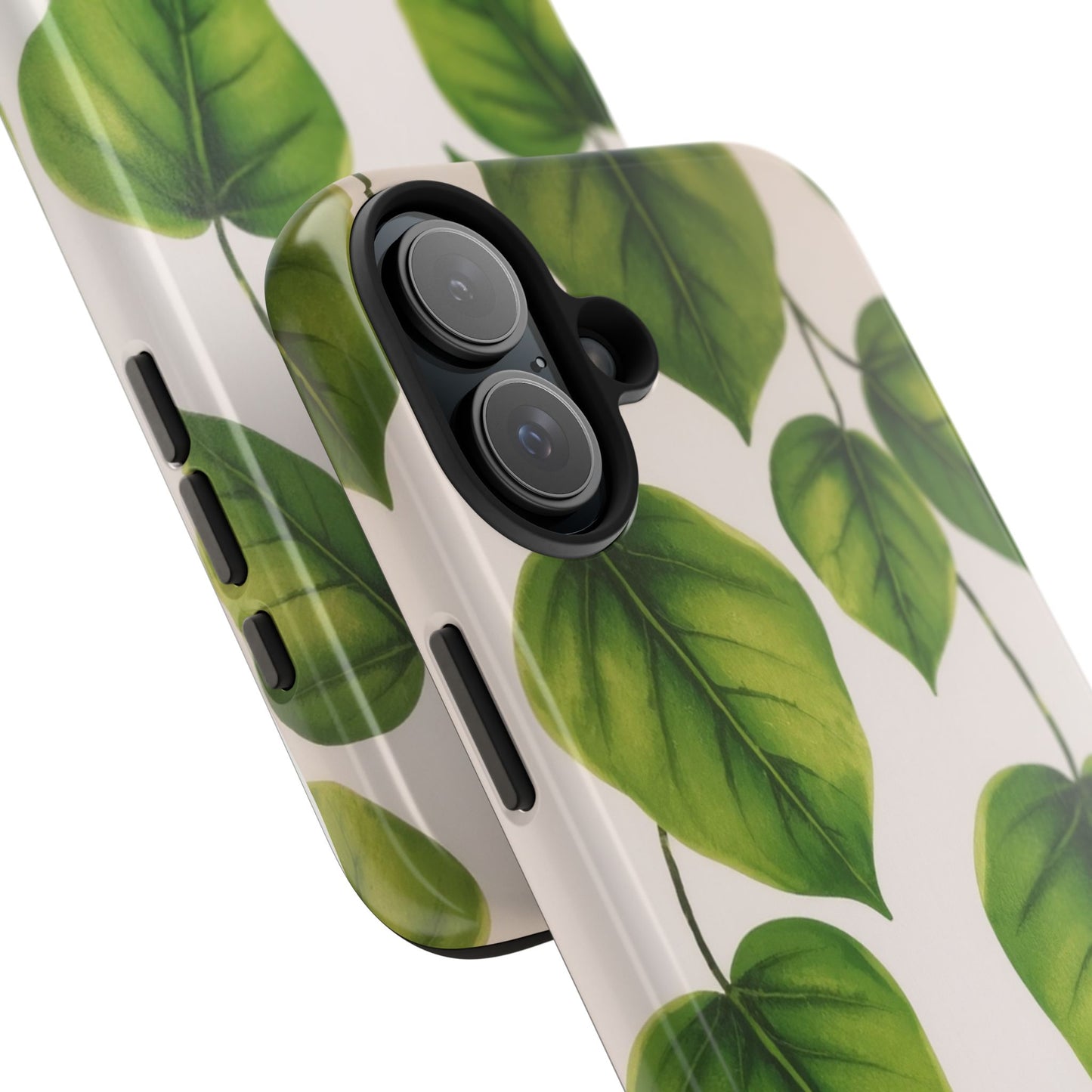 Tough Phone Cases with Green Leaf Design | Eco-Friendly Protection for Nature Lovers