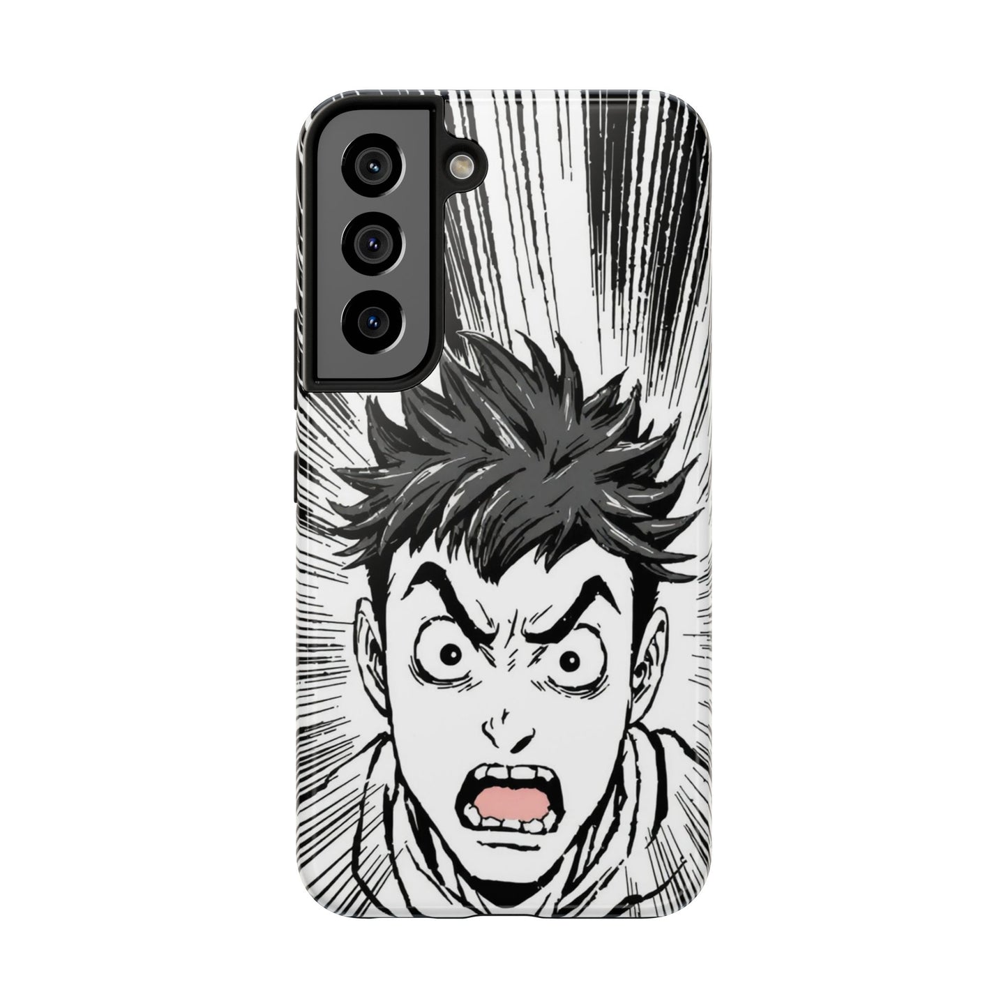 Intense Graphic Phone Case - Tough Design for Anime Fans