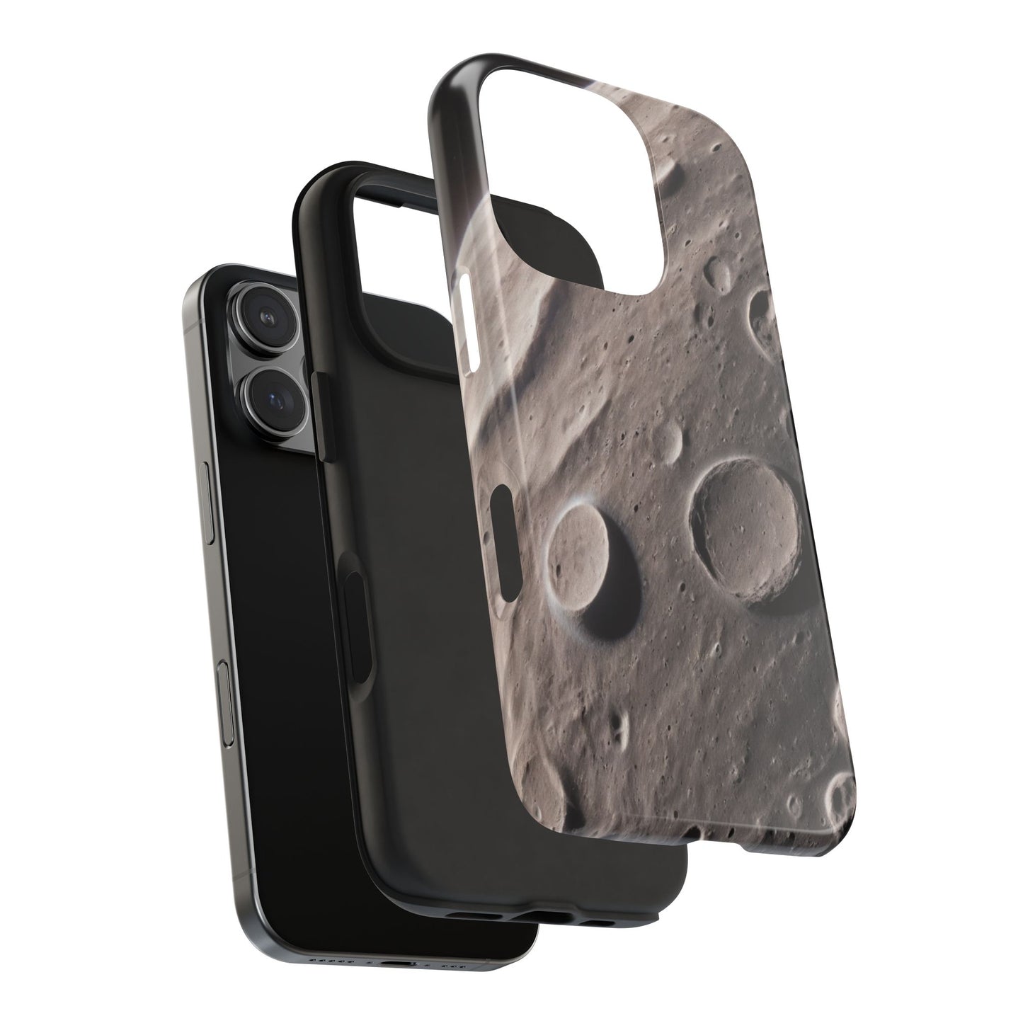 Celestial Moon Surface Tough Phone Case | Durable Space-Themed Design - for iPhone