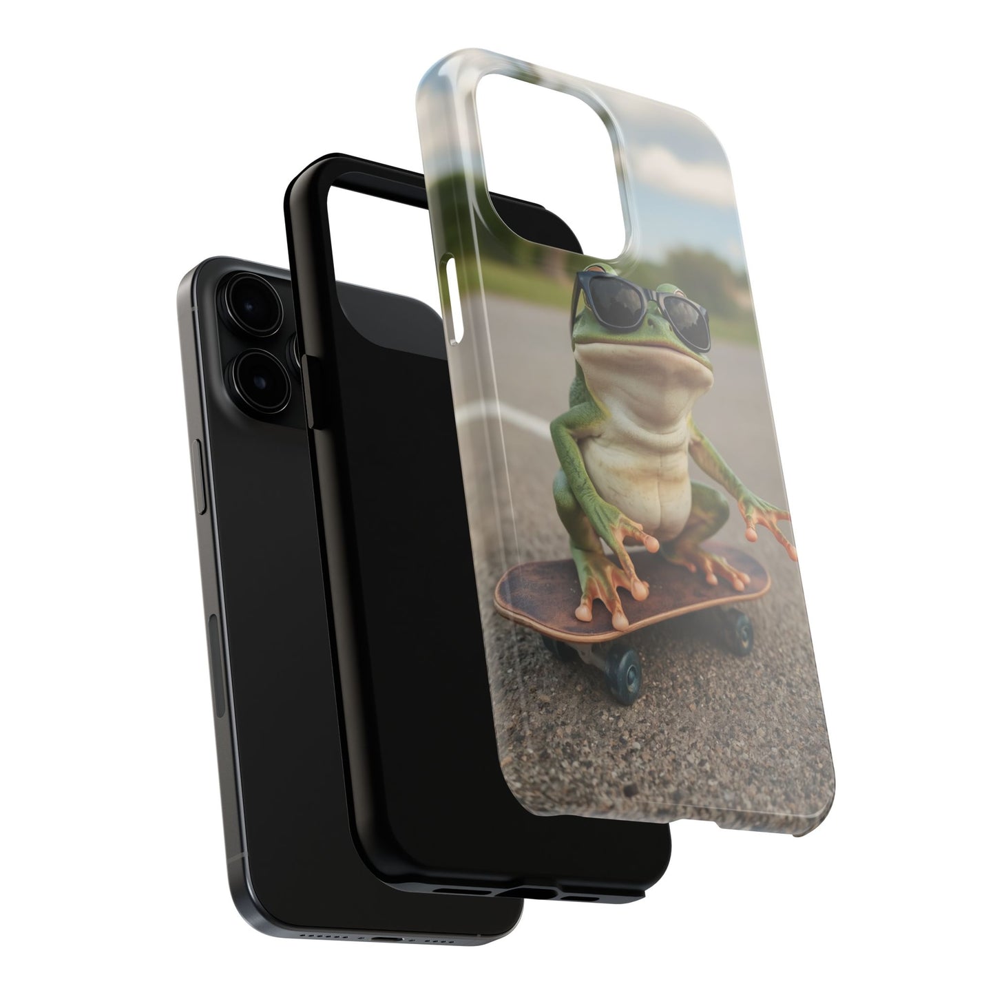 Cool Frog Skateboard Phone Case - Tough and Stylish Protection