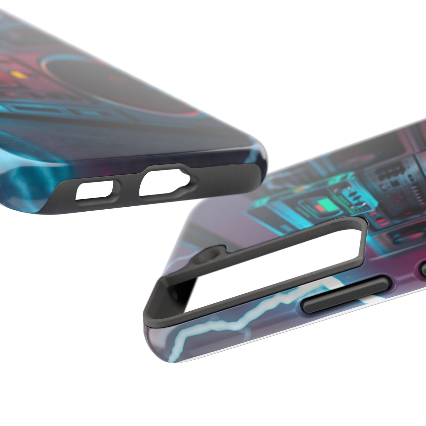 Retro Boombox Tough Phone Case – Vibrant Protection for Music Lovers