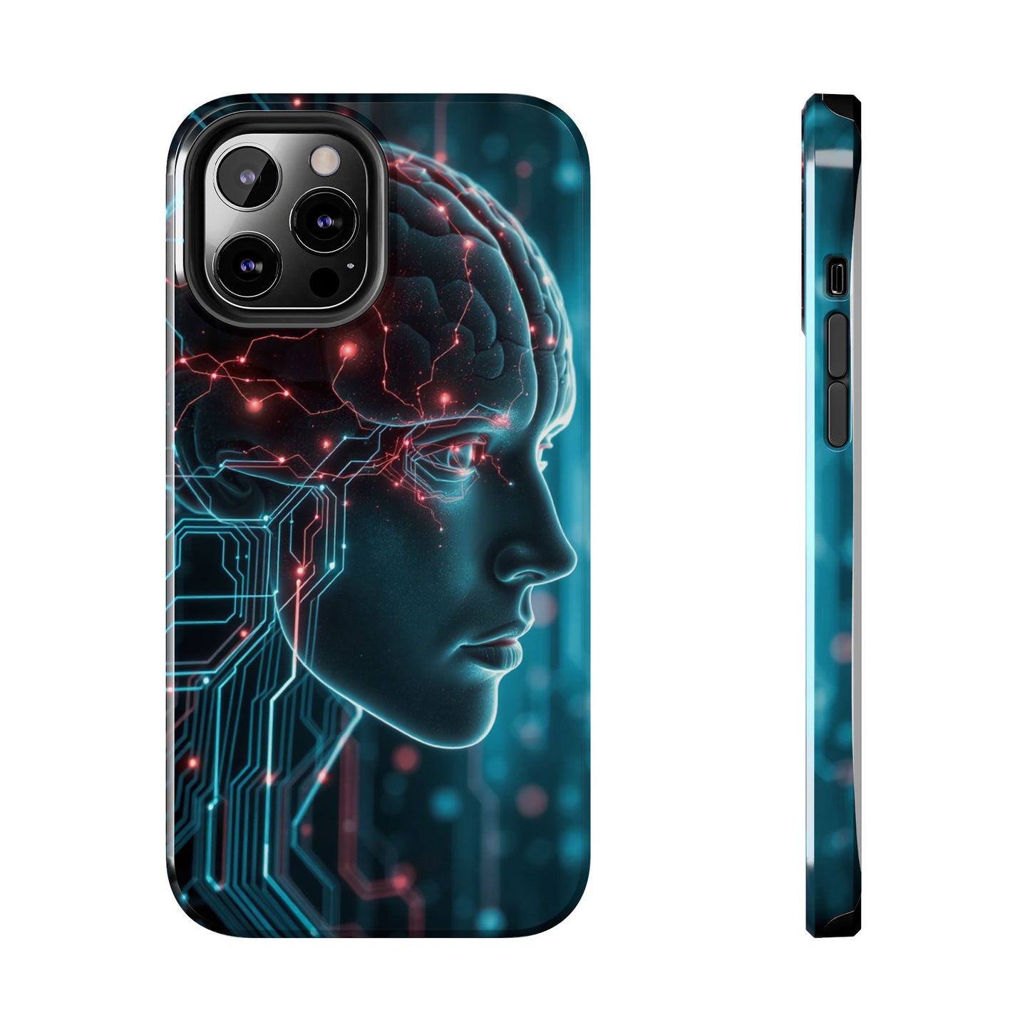 Futuristic Brain Design Tough Phone Case