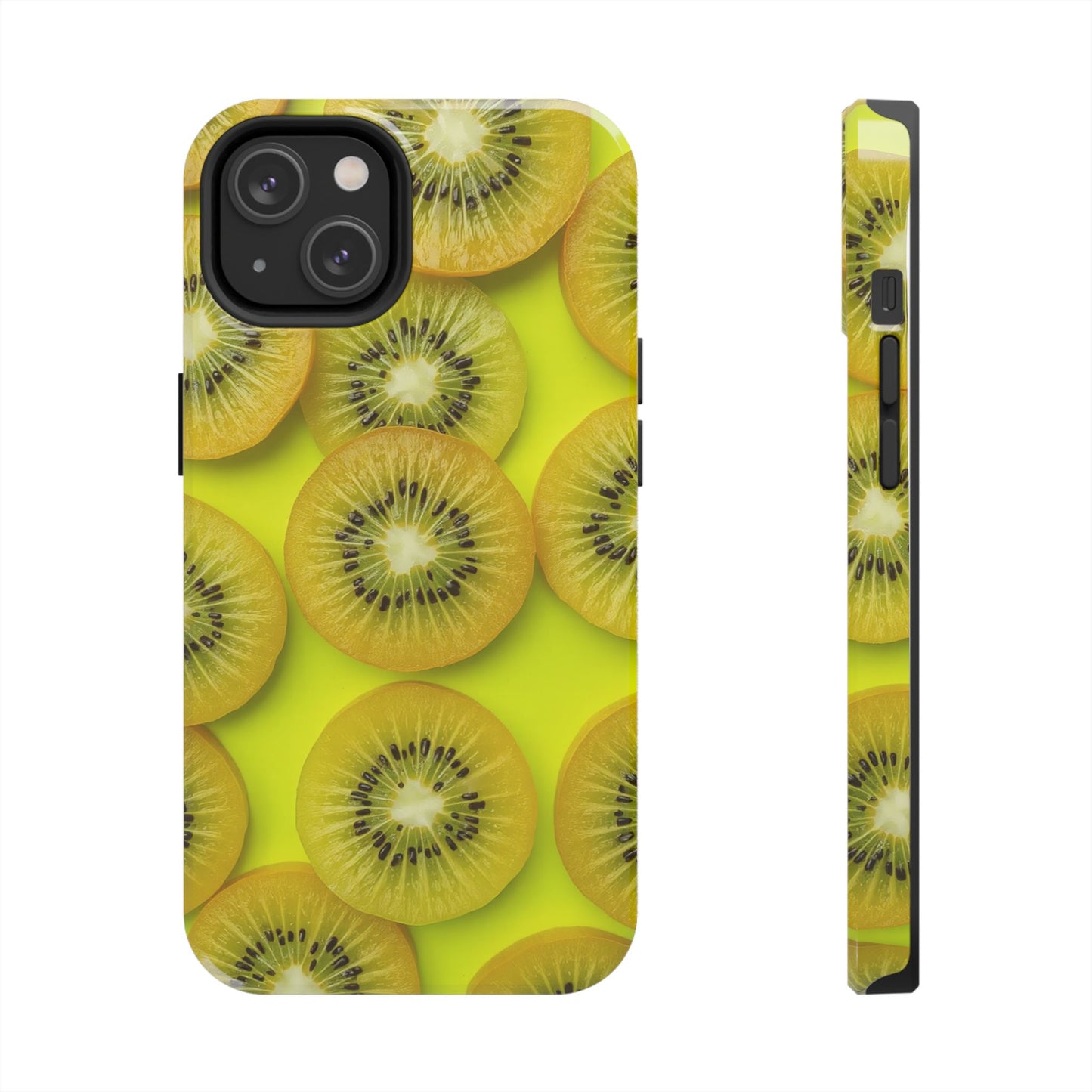 Vibrant Kiwi Tough Phone Case - Bright Yellow Design for Fruit Lovers
