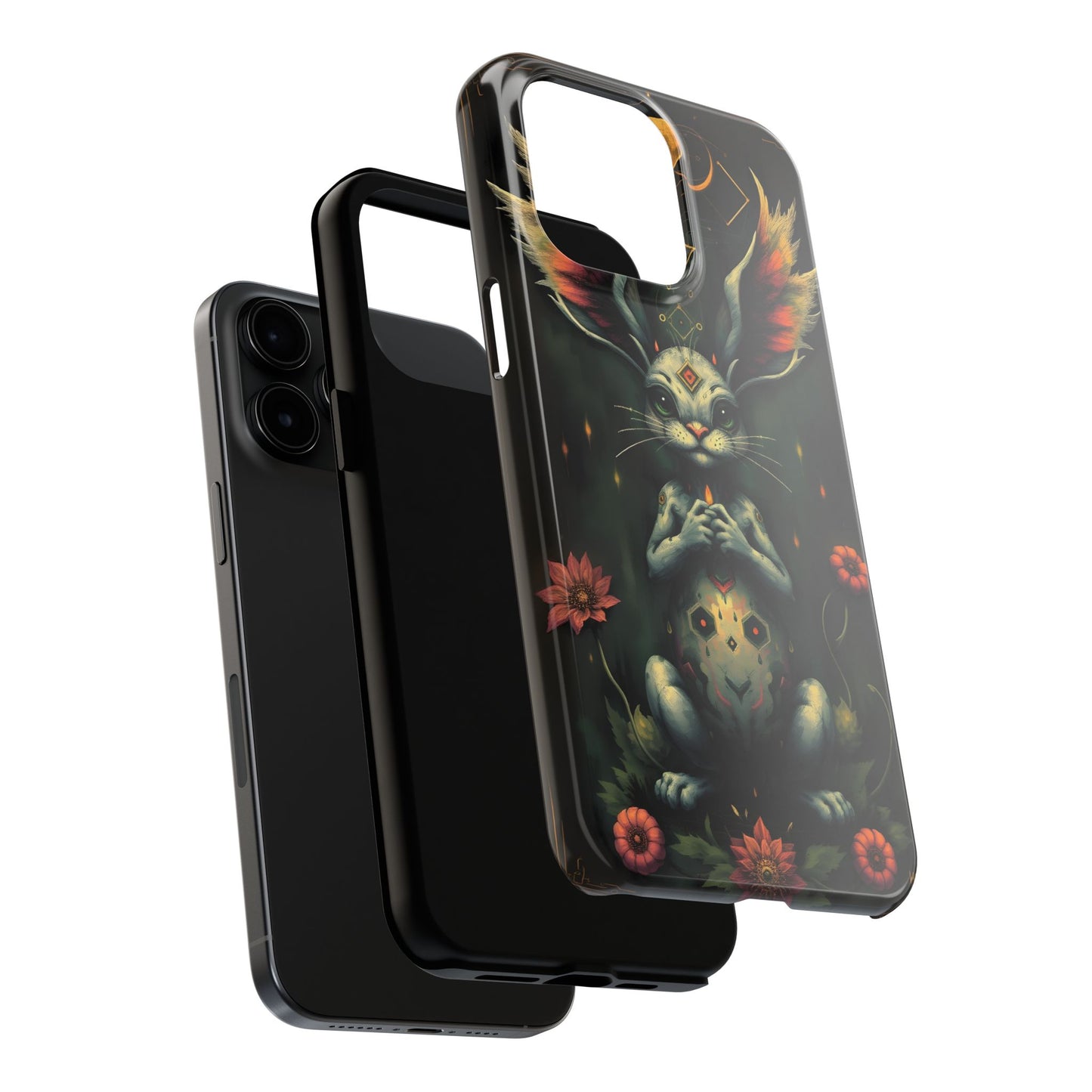 Artistic Rabbit Phone Cases - Unique and Durable Design of Mystical Bunny - for iPhone