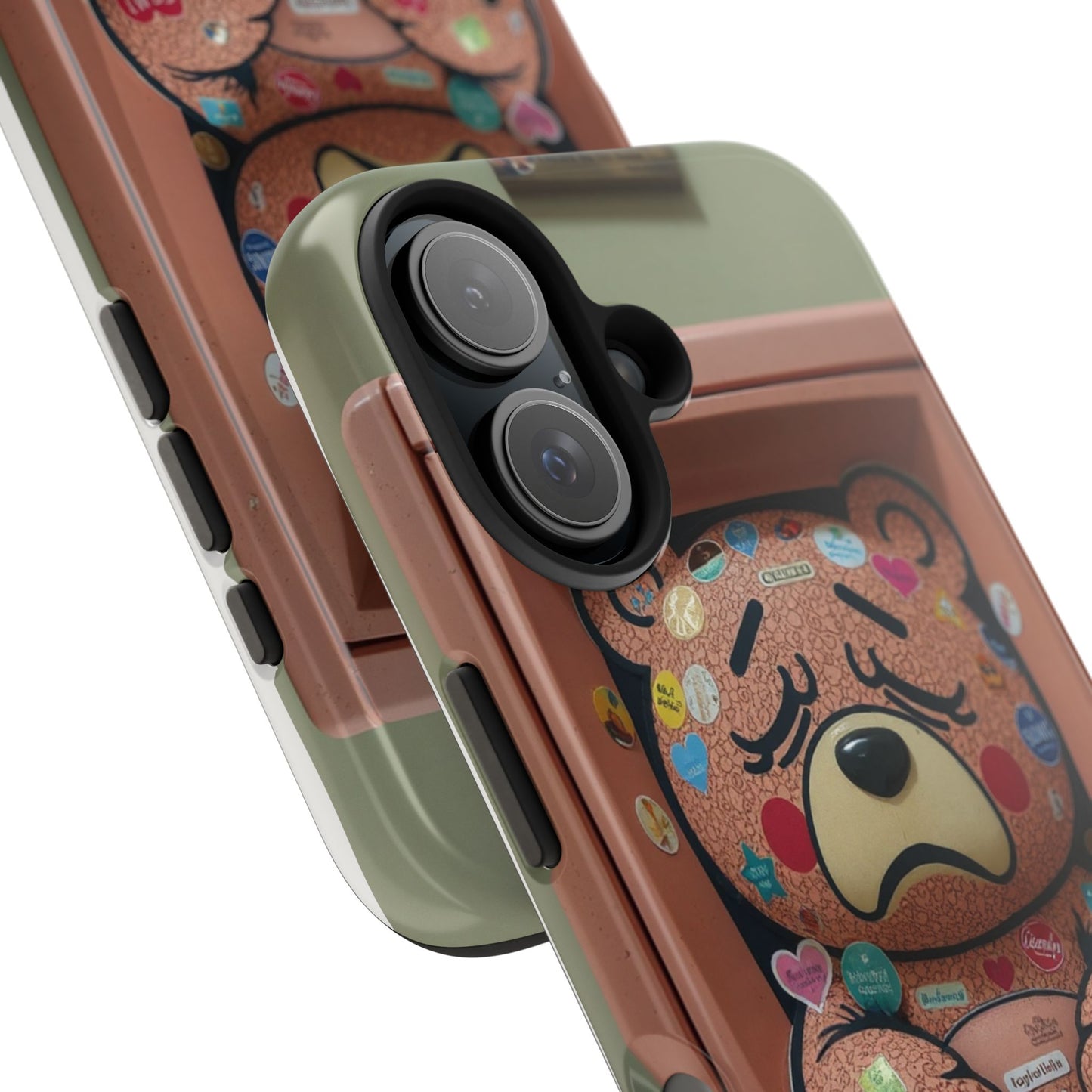 Cute Bear Tough Phone Case - Durable Protection with Fun Design