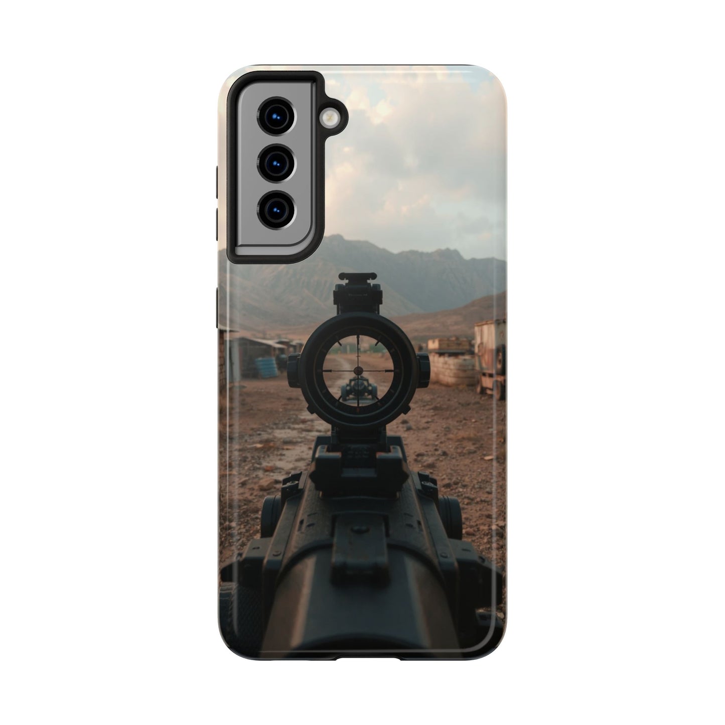 Tough Phone Case - Military Inspired Design with Sniper Scope