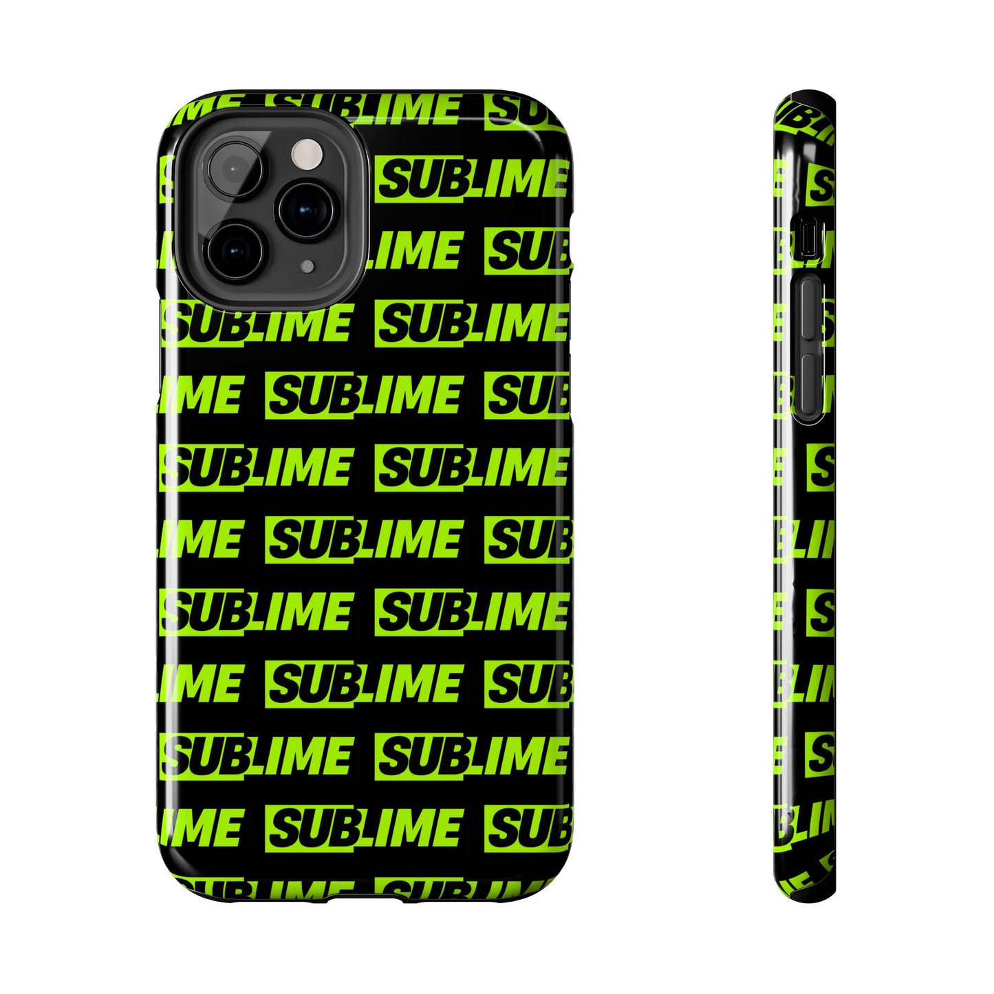 Sublime Text Pattern Tough Phone Case - Vibrant Protective Cover for iPhone