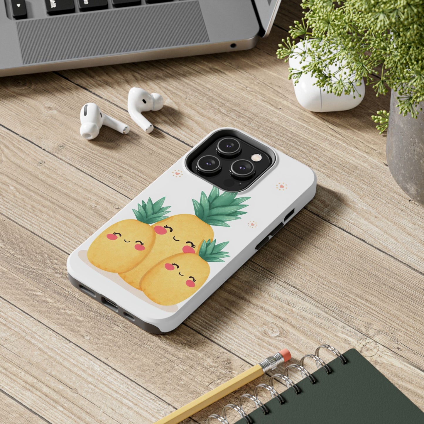 Cute Pineapple Tough Phone Cases | Fun Gift for Pineapple Lovers | Summer Vibes | Durable Phone Protection | Quirky Phone Accessory
