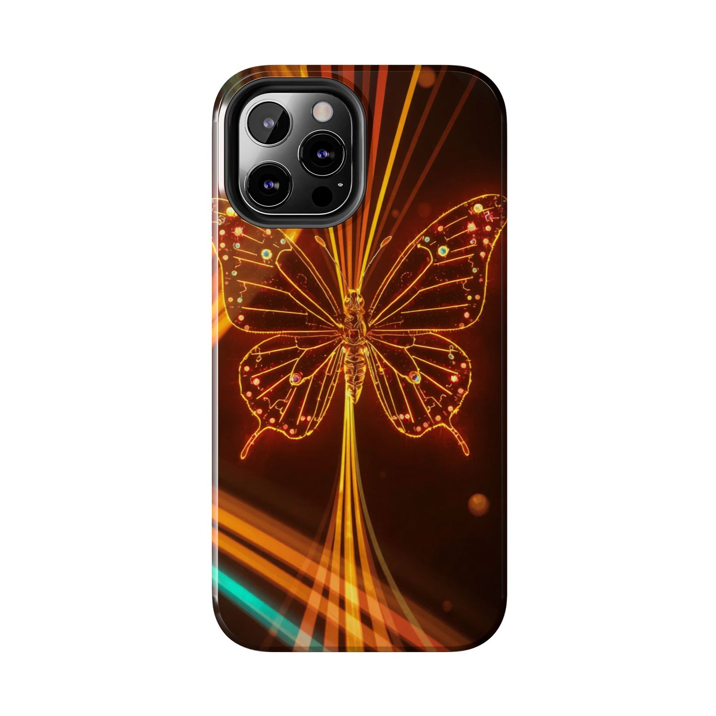 Elegant Butterfly Tough Phone Case - Stylish Protection for Nature Lovers