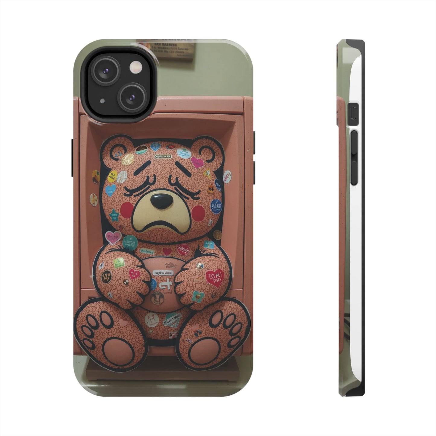 Cute Bear Tough Phone Case - Durable Protection with Fun Design