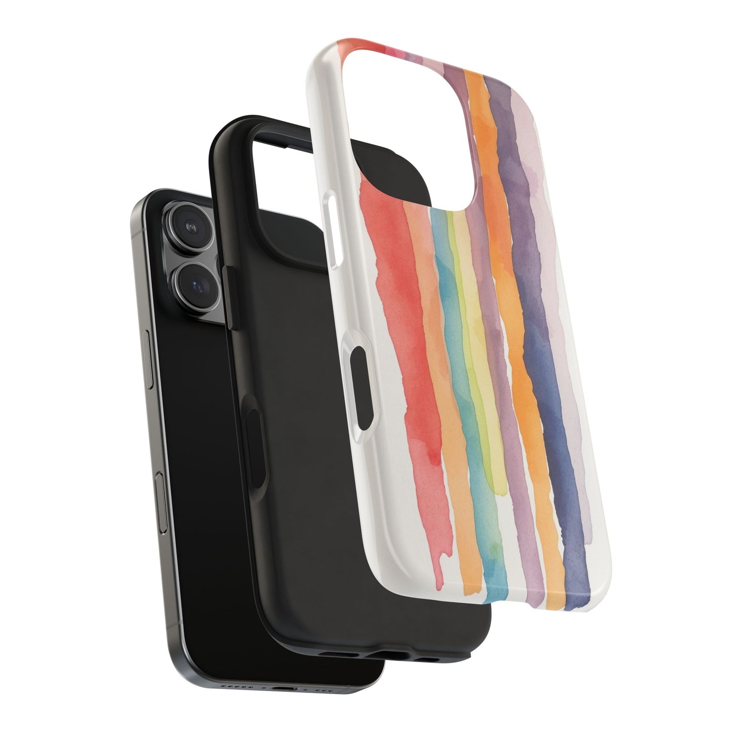 Colorful Watercolor Tough Phone Case - Stylish and Durable Cover for Creative Souls
