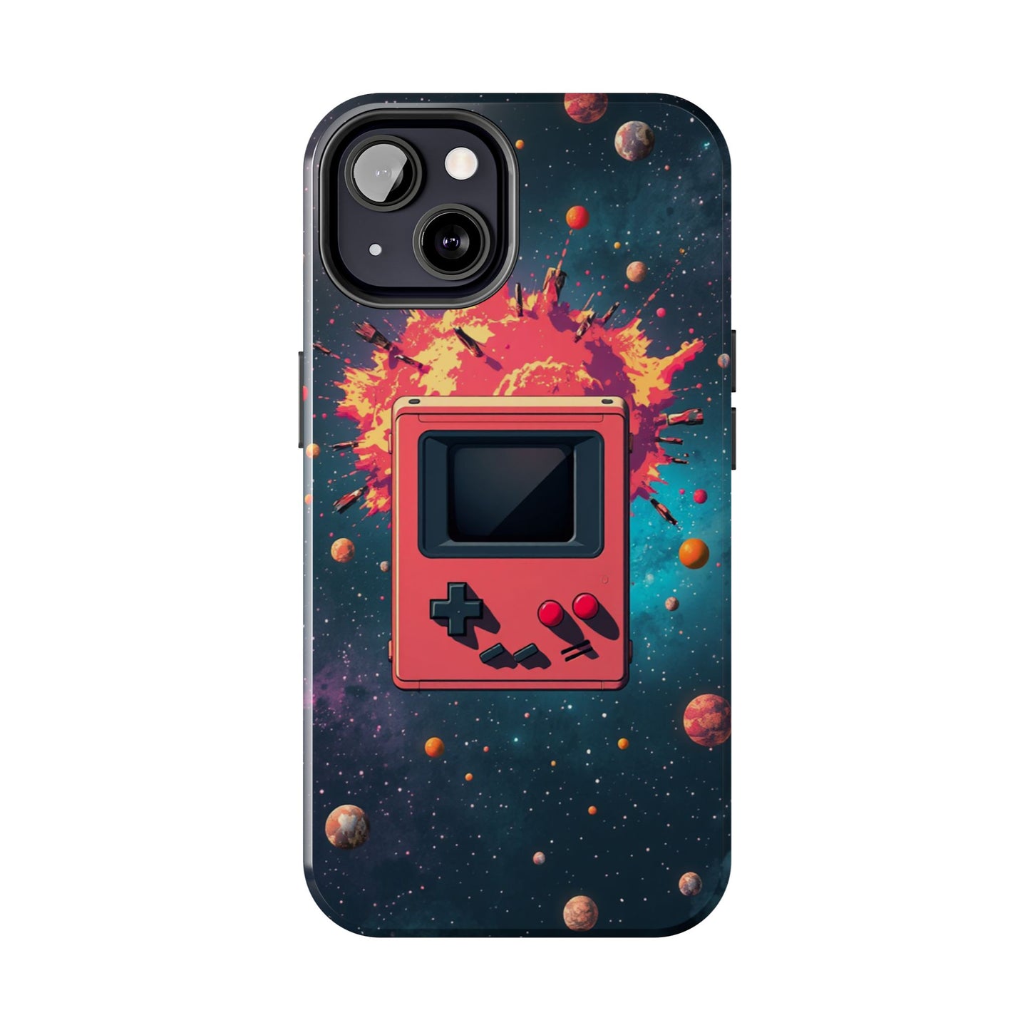 Retro Gaming Tough Phone Case - Space Adventure Design