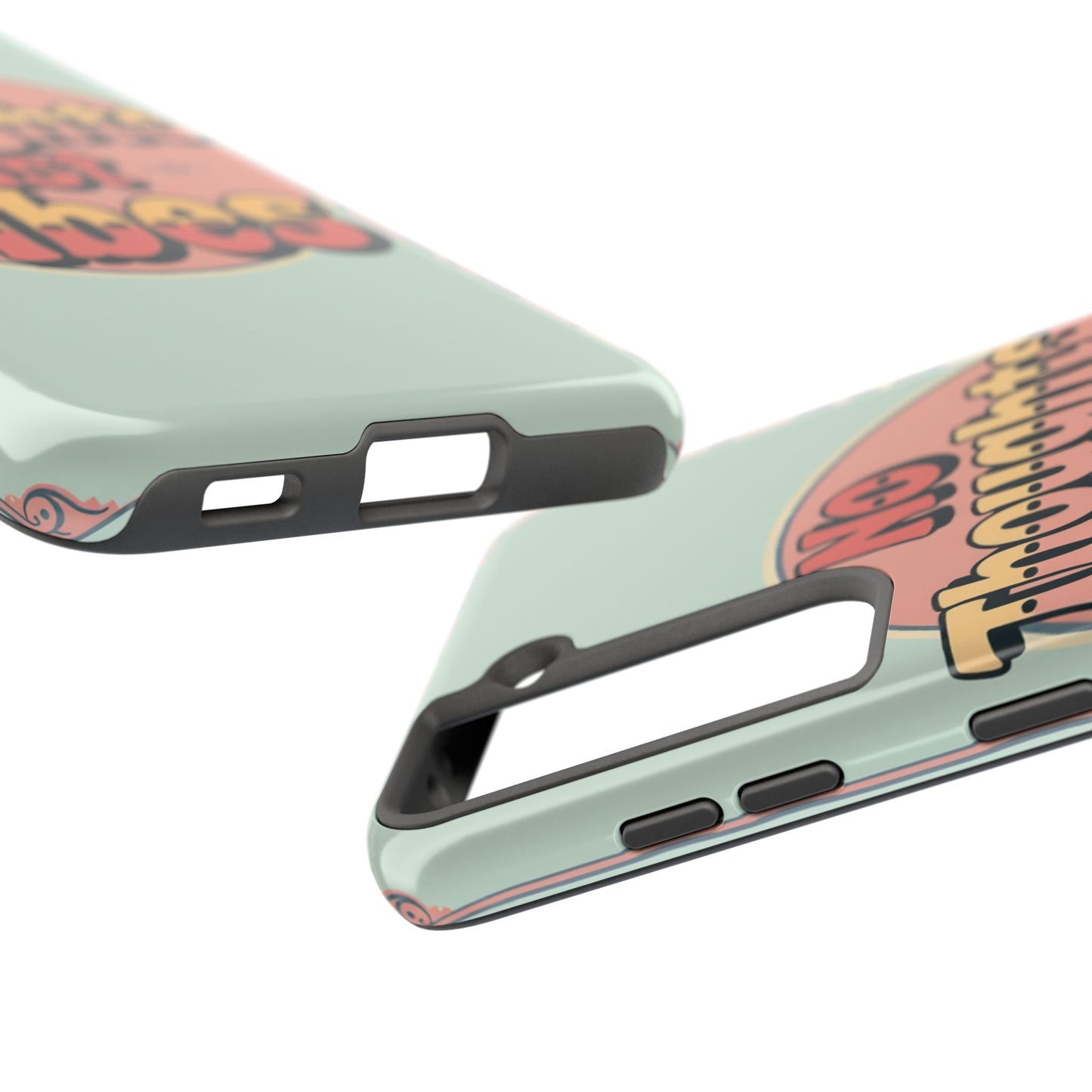 No Thoughts Just Vibes Phone Case - Fun Tough Phone Cover for Positive Energy