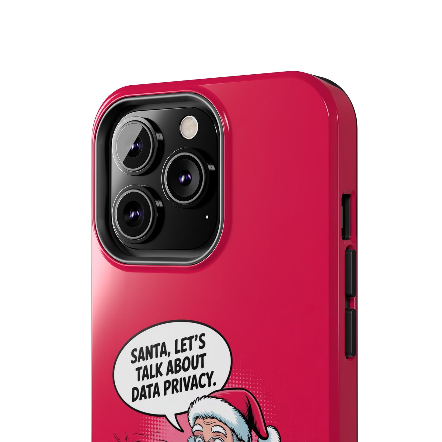 Santa Data Privacy Design Tough iPhone Case for Christmas