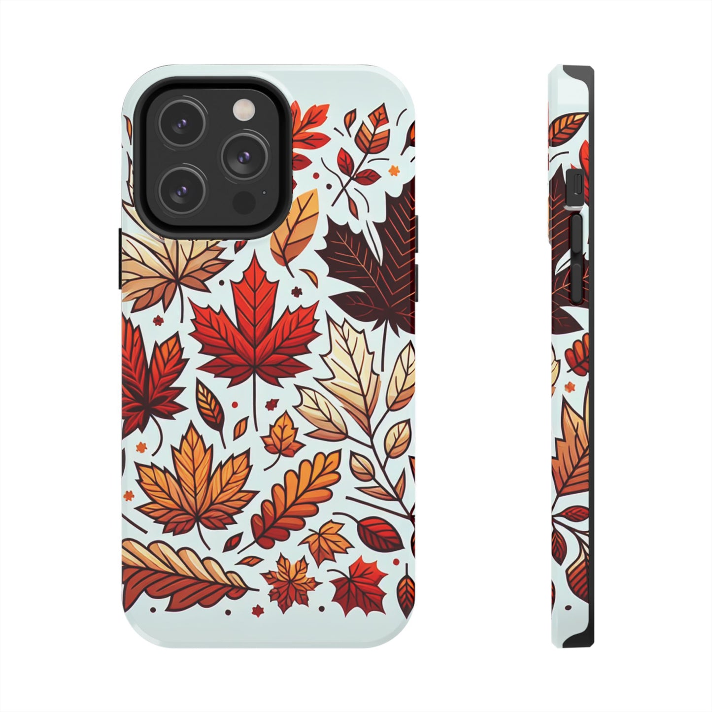Autumn Leaves Tough Phone Case - Leaves Pattern - for iPhone