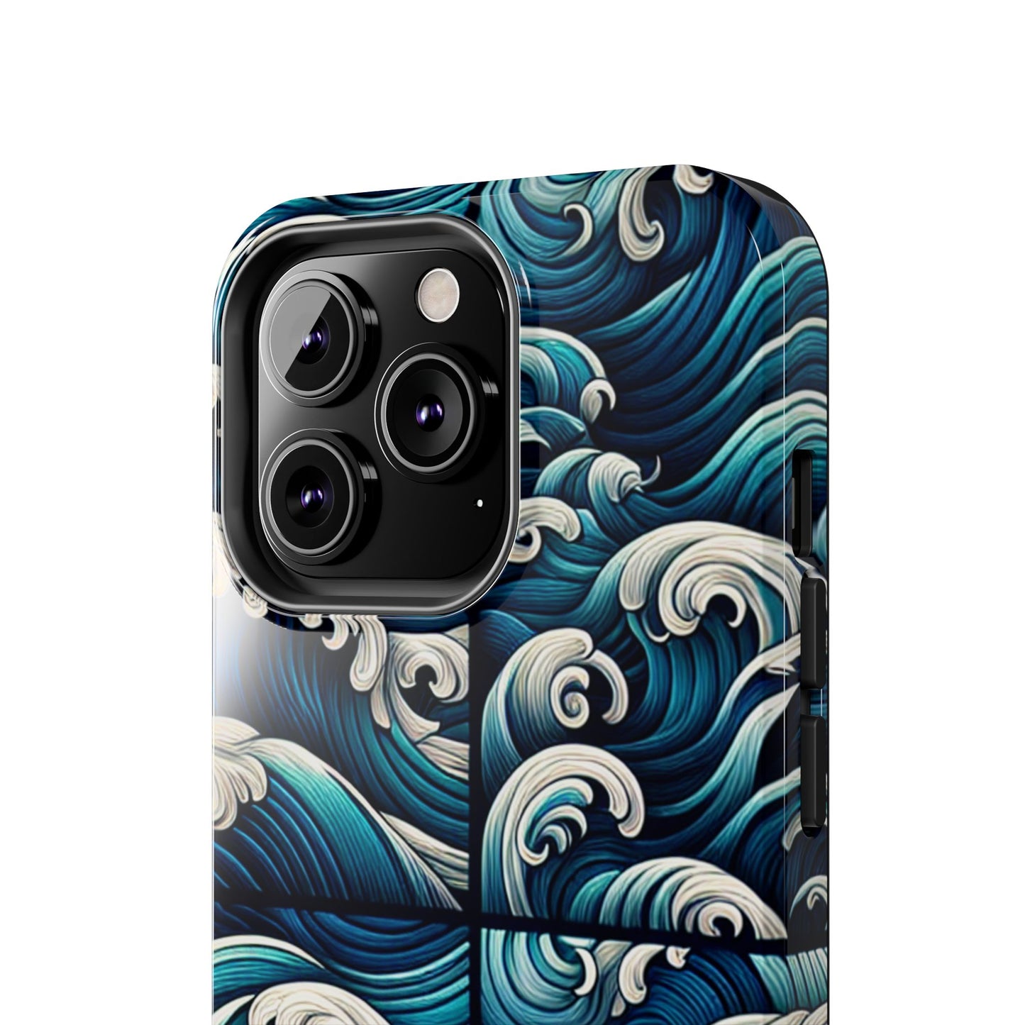 Ocean Waves Tough Phone Case - Durable Protection with Artistic Design - for iPhone