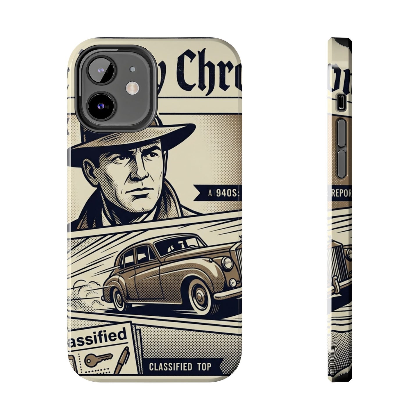 Old Newspaper Tough Phone Case