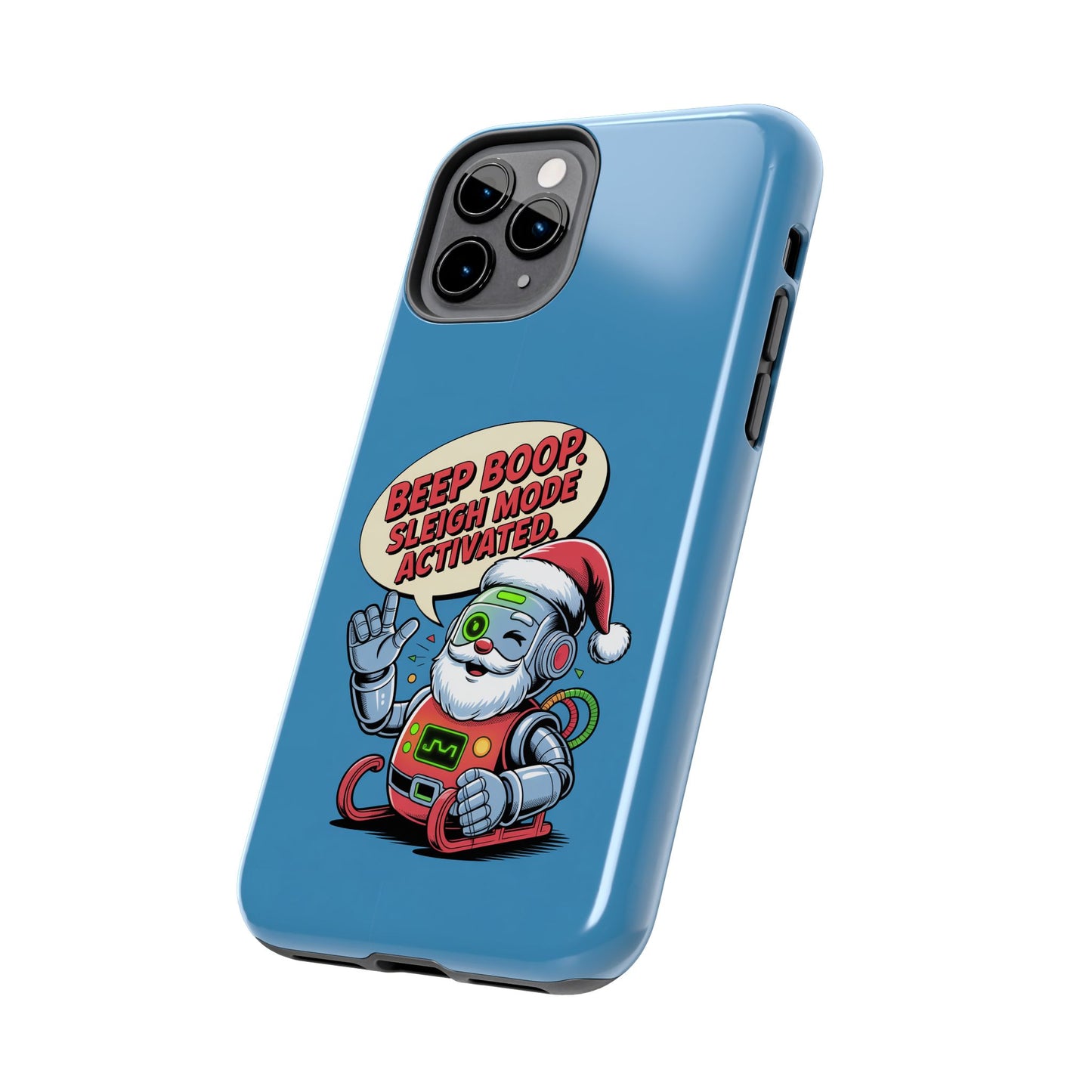 Funny Robot Holiday Phone Case - Beep Boop Sleigh Mode Activated