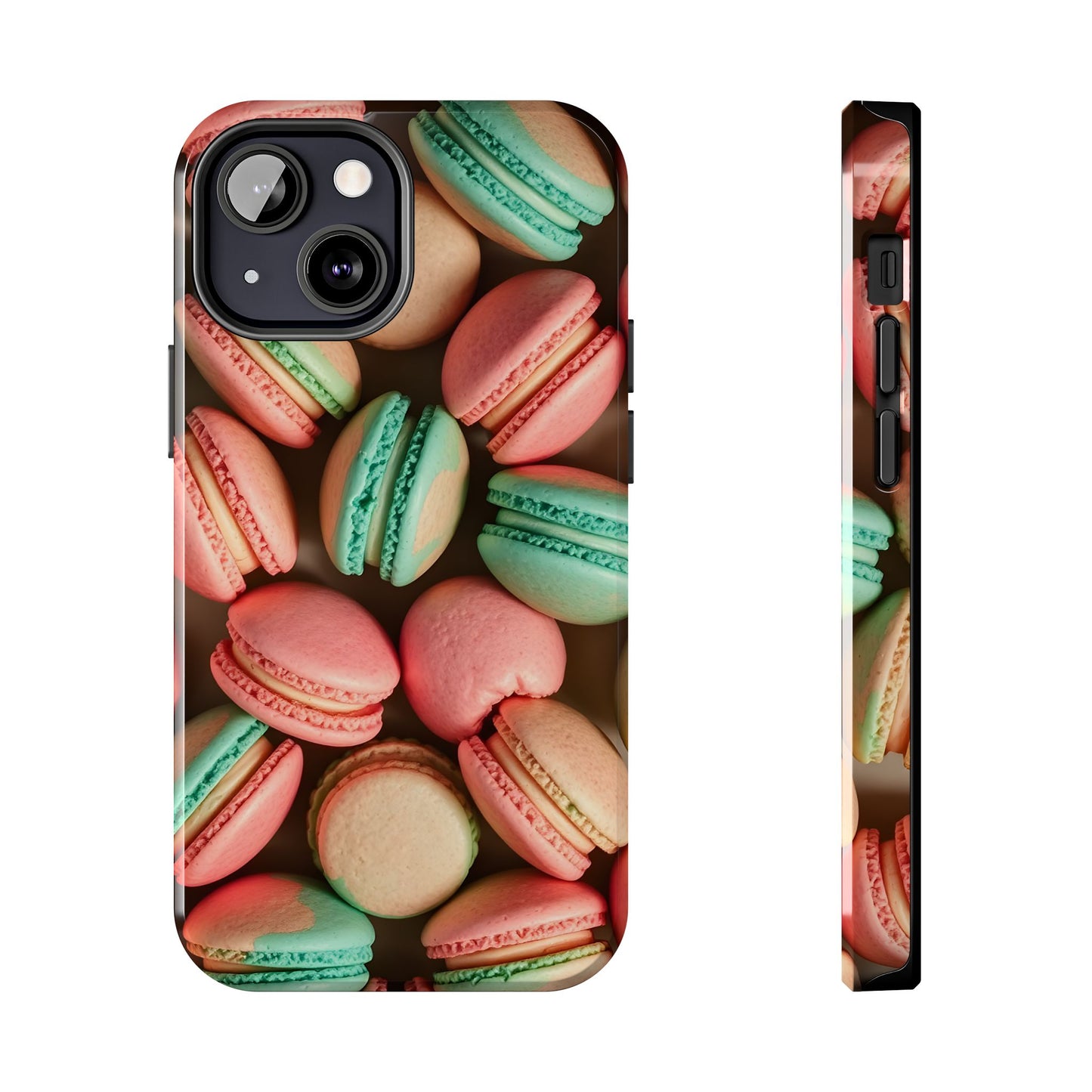 Colorful Tasty Macarons Tough Phone Case - Durable Protection with Sweet Aesthetic - for iPhone