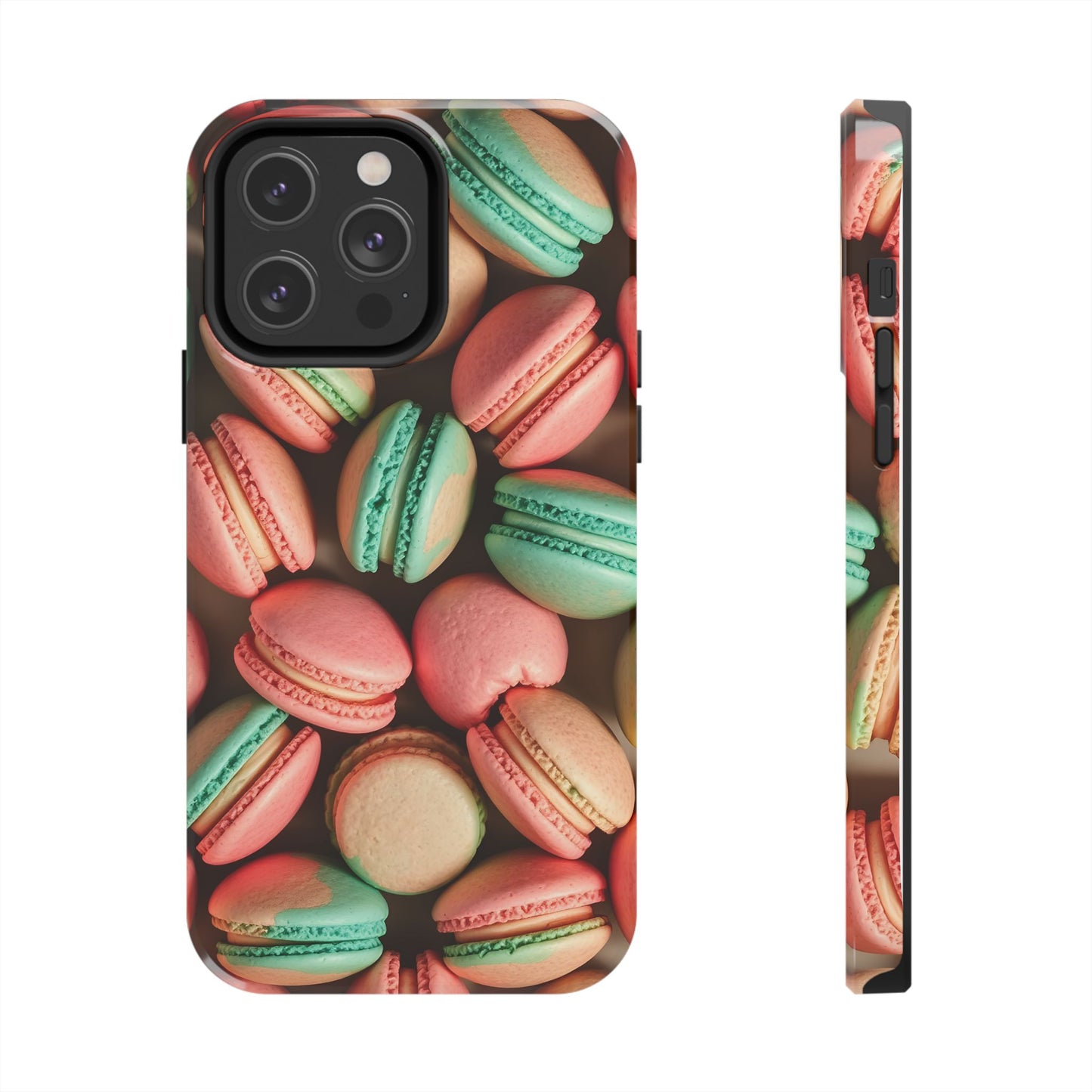 Colorful Tasty Macarons Tough Phone Case - Durable Protection with Sweet Aesthetic - for iPhone