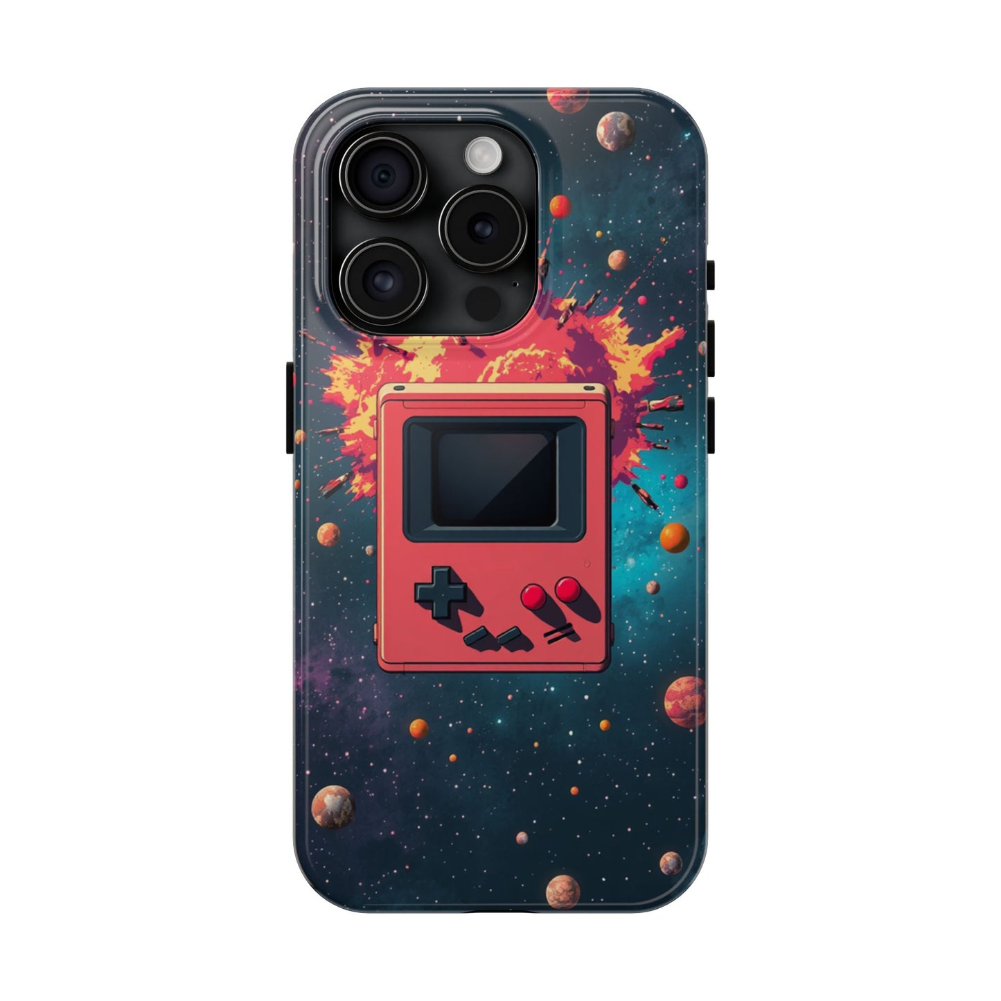 Retro Gaming Tough Phone Case - Space Adventure Design