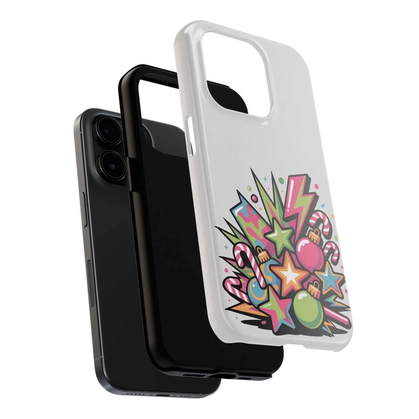 Colorful Explosion Retro Christmas Tough Phone Case