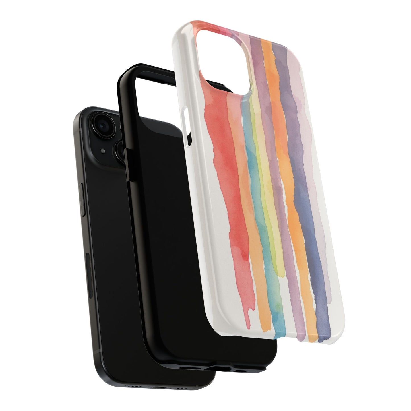 Colorful Watercolor Tough Phone Case - Stylish and Durable Cover for Creative Souls